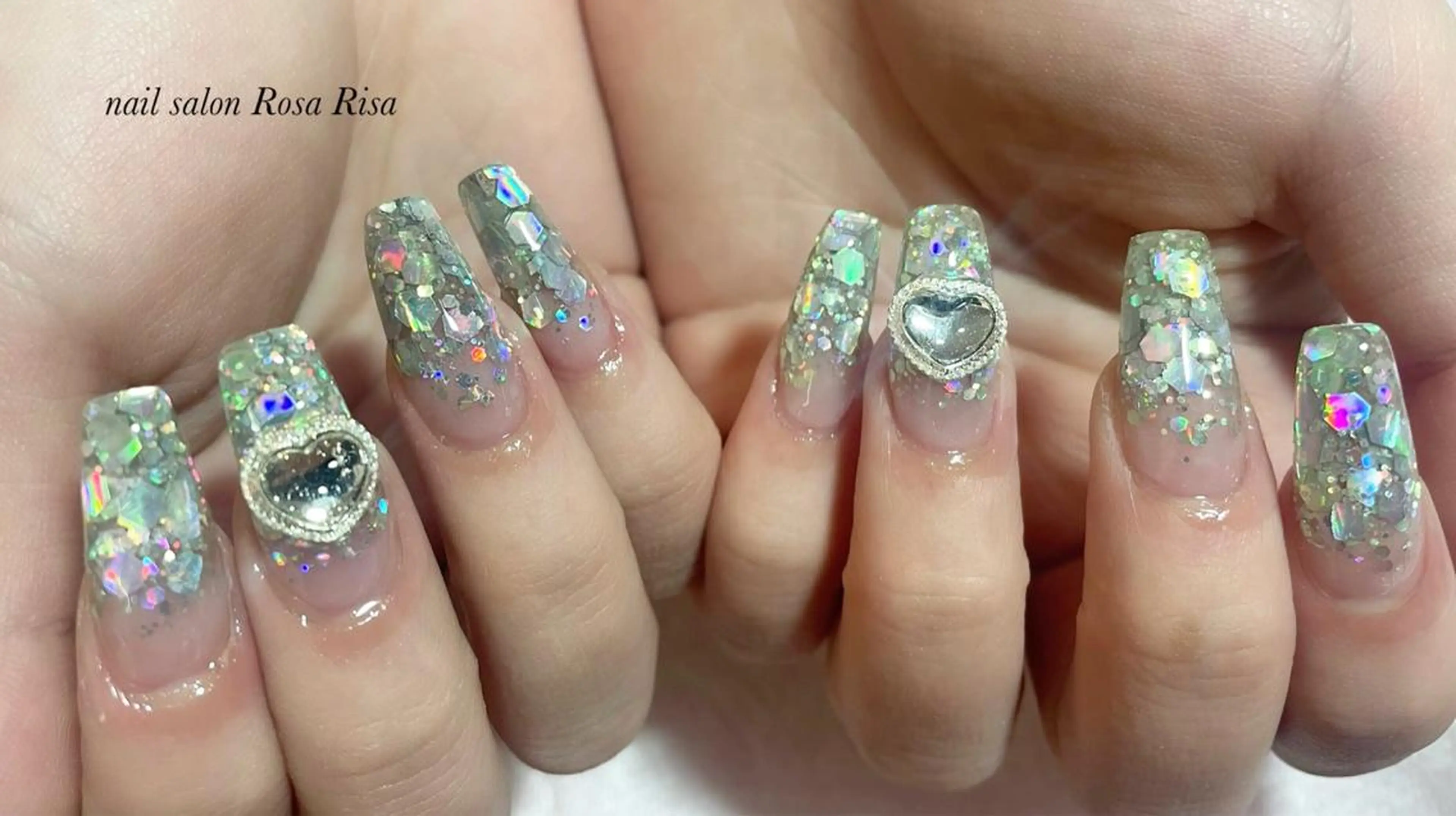 ロング ネイル ハンドネイル ネイルスタジオ シェイクユアハンズのネイルデザイン