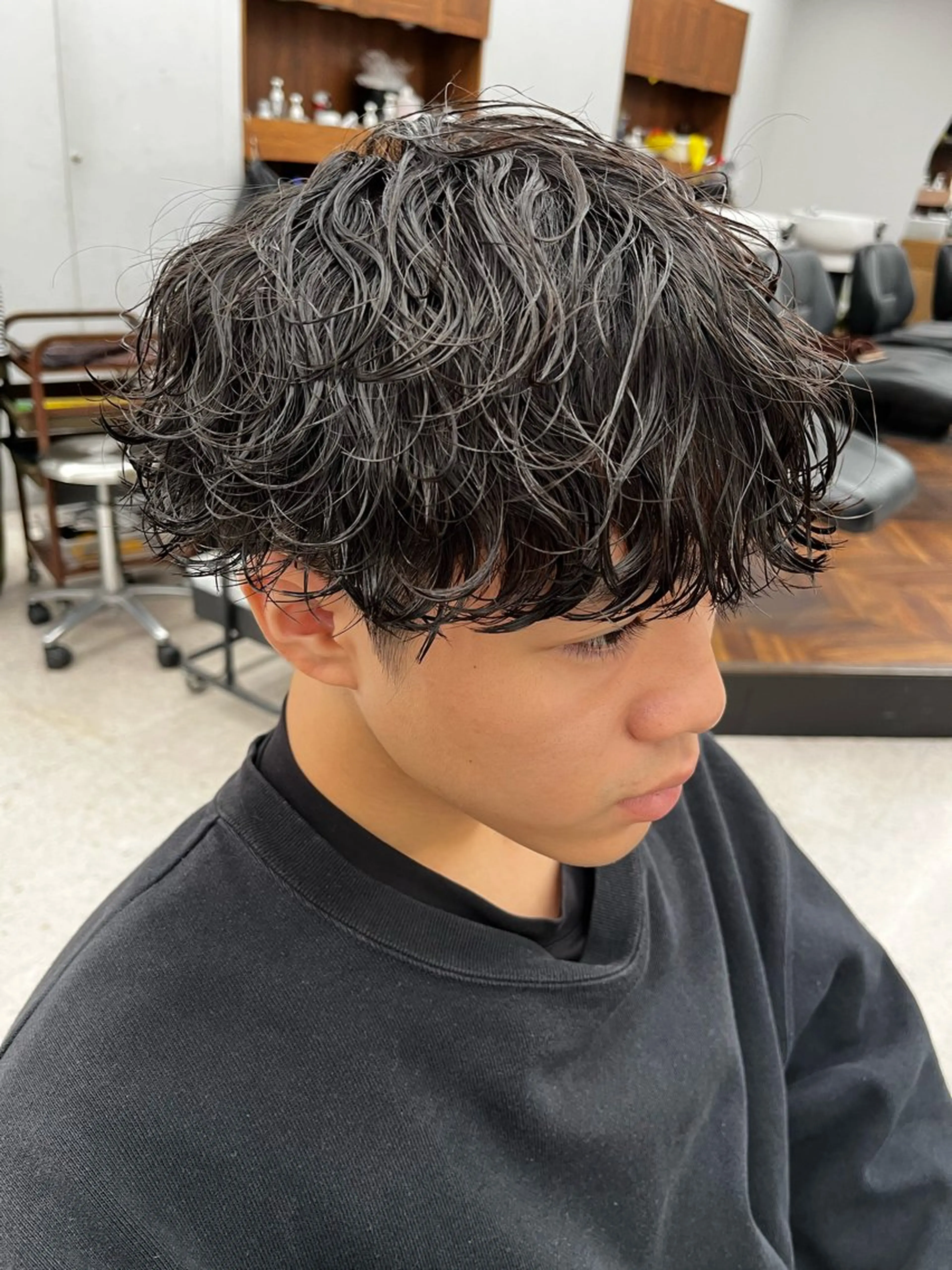 パーマ メンズ カット パーマ 🍐シャドウパーマ メンズ特化/守岡🍐のヘアスタイル