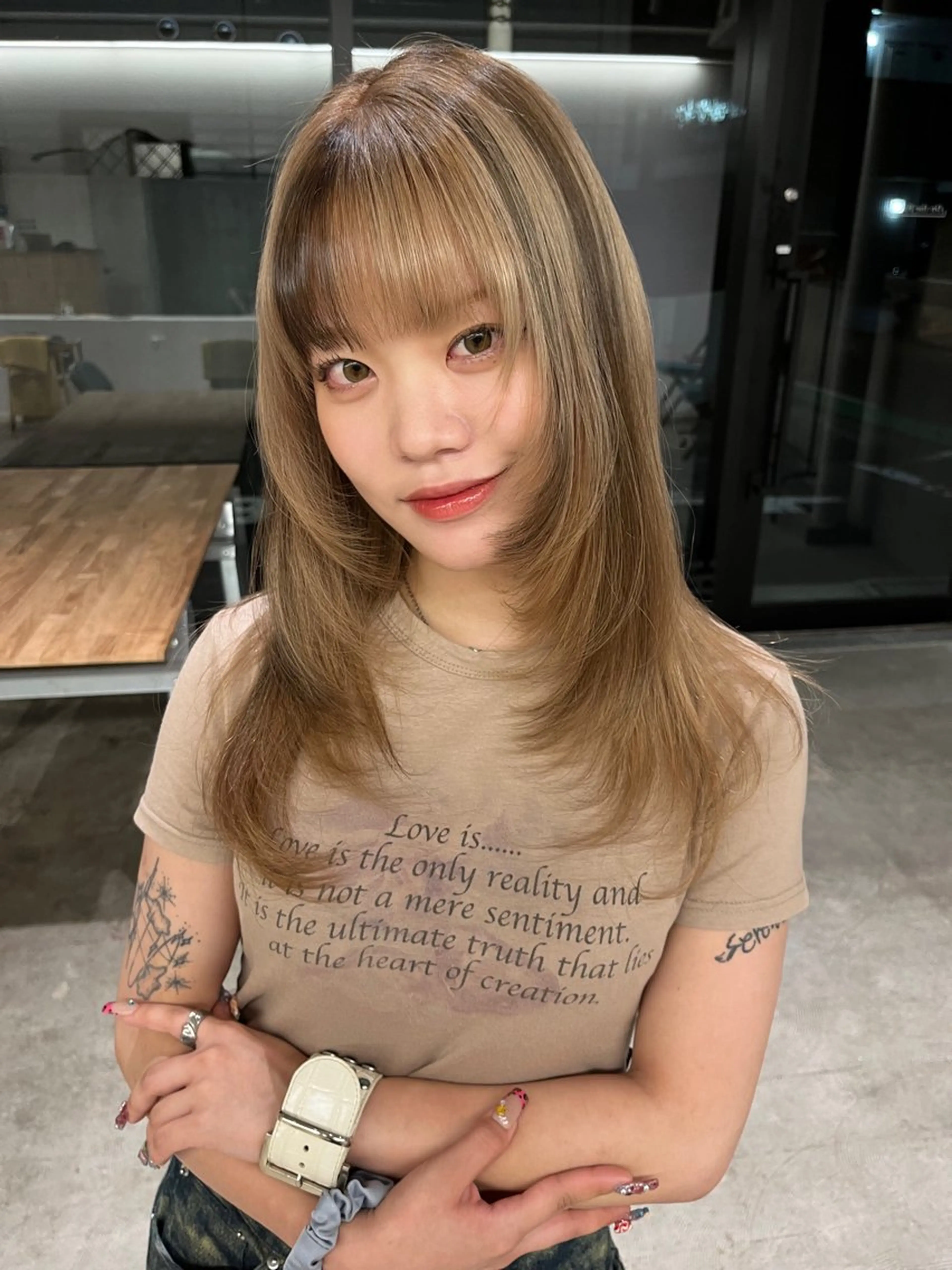 ブリーチデザインカラー+トリートメントの写真