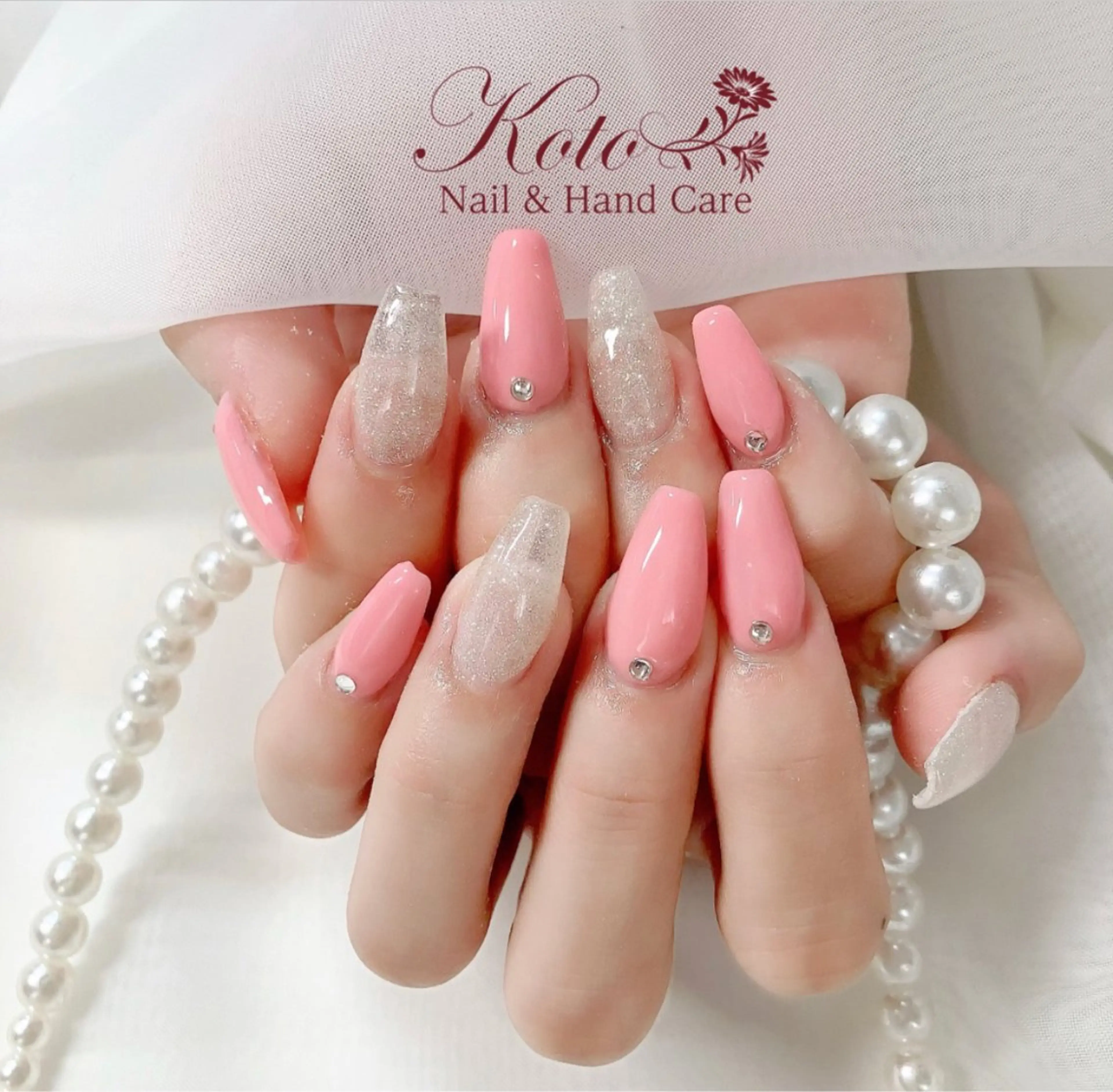 ネイル 長さ出し ジェルネイル 持ち込み ニュアンスネイル ワンカラーネイル Risa ネイルサロンKOTOのネイルデザイン