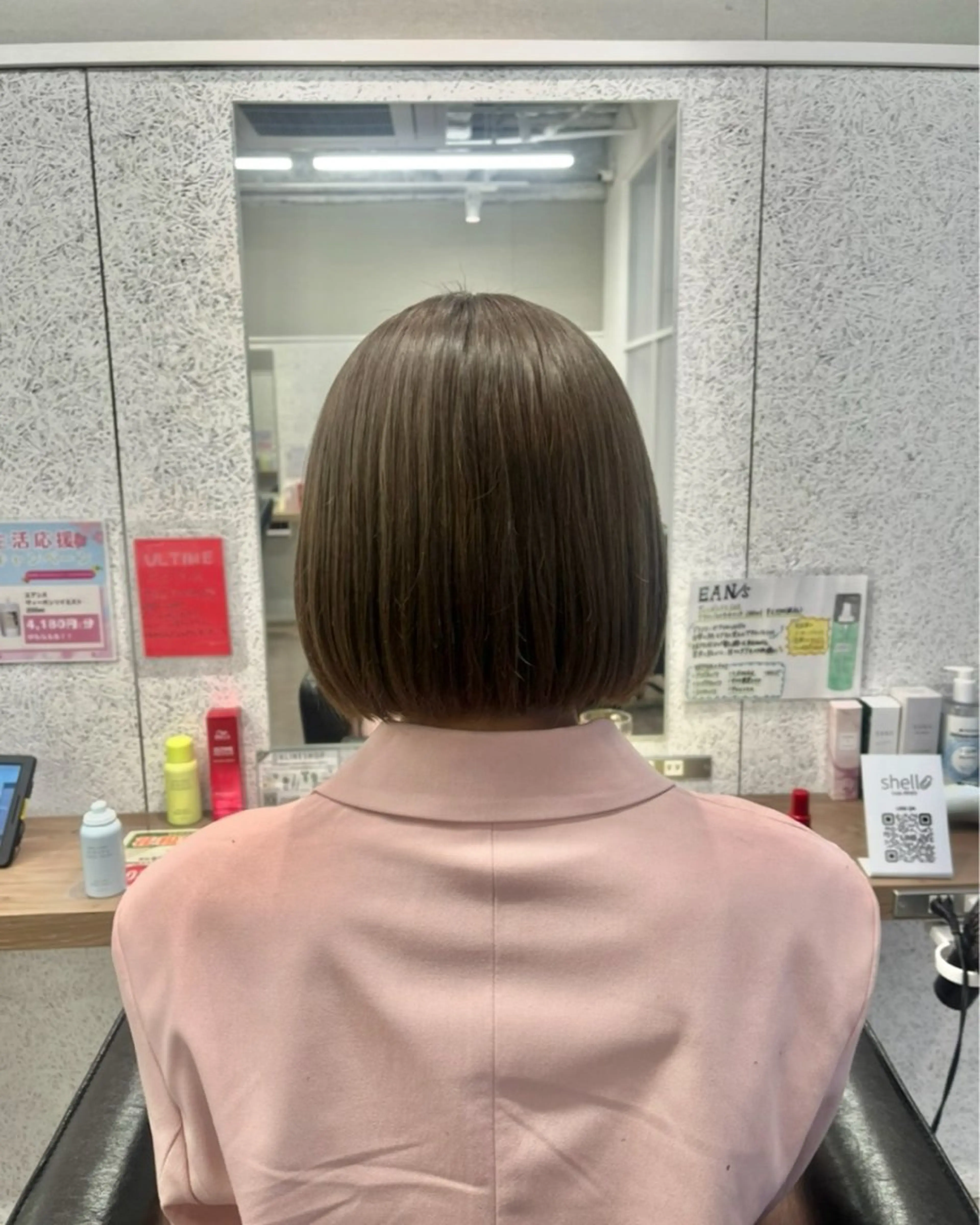 ショート カラー ベージュカラー オリーブベージュ 🍓艶髪/艶カラー ハイトーン/しんたにのヘアスタイル