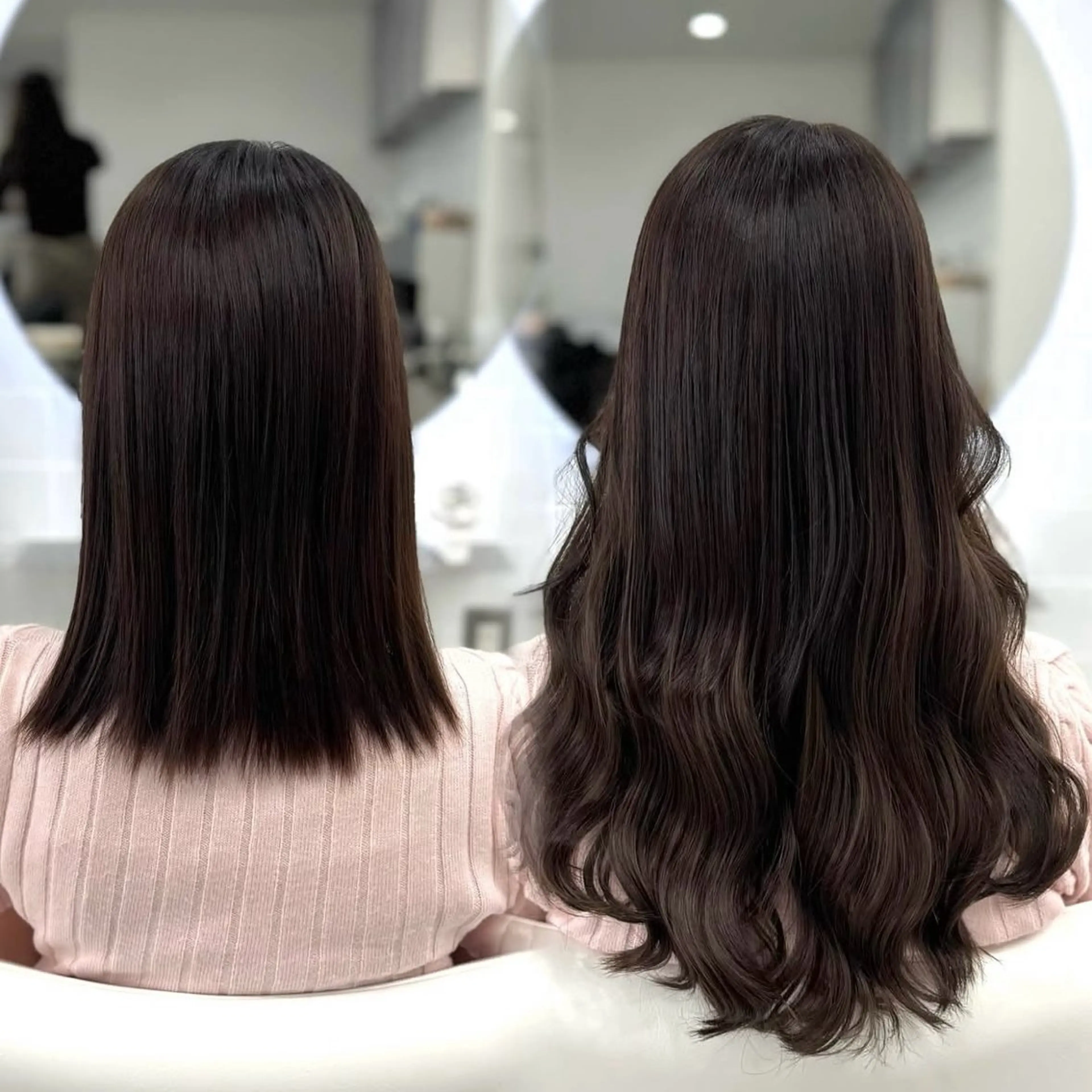 【高級人毛100%✨シールエクステ60本】馴染ませカットあり✨¥9,000の写真