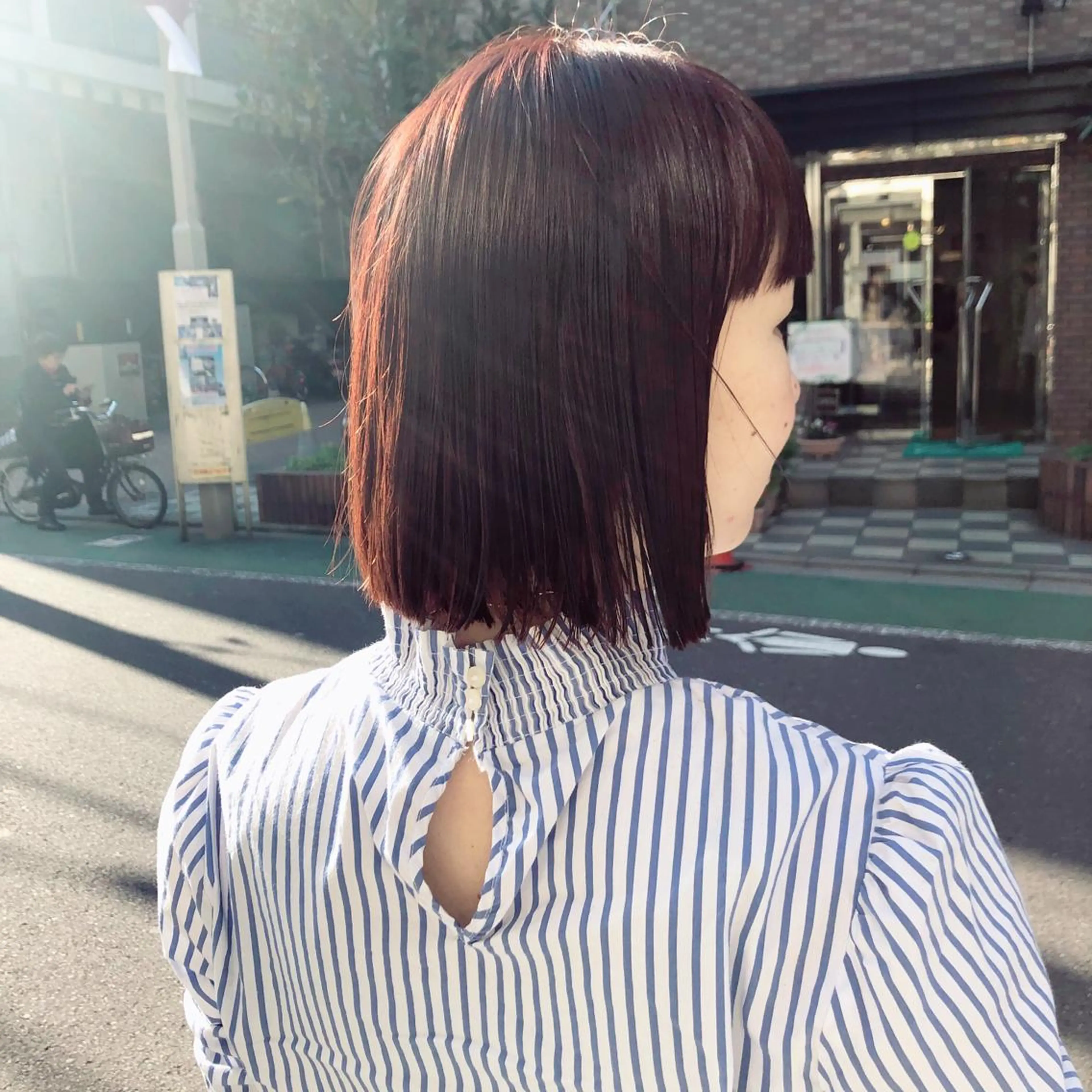 ショート カラー ヘアカラー トリートメント 長井 美佳のヘアスタイル