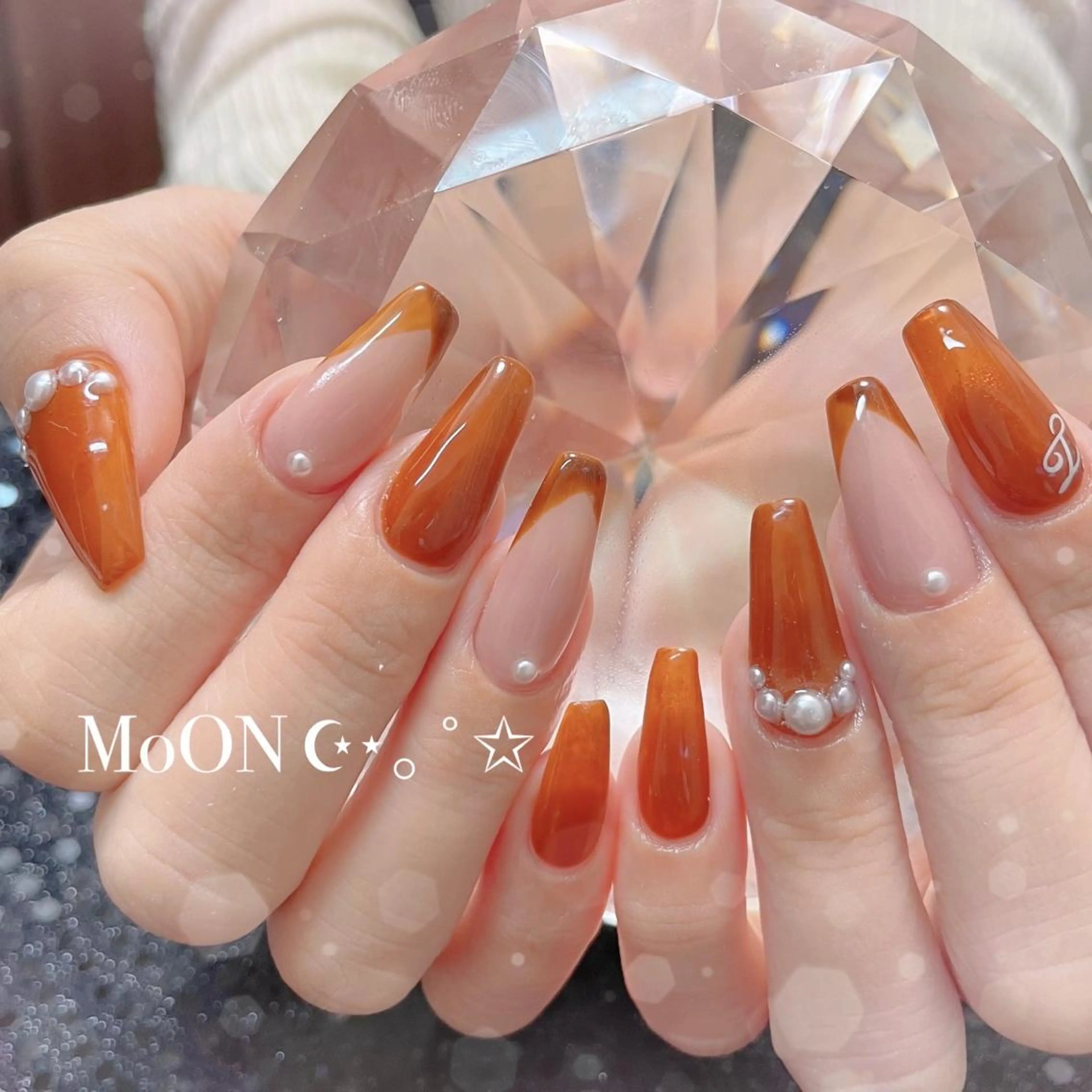 ネイル ハンドネイル ハンドケア MoON...❤︎ MeGuのネイルデザイン