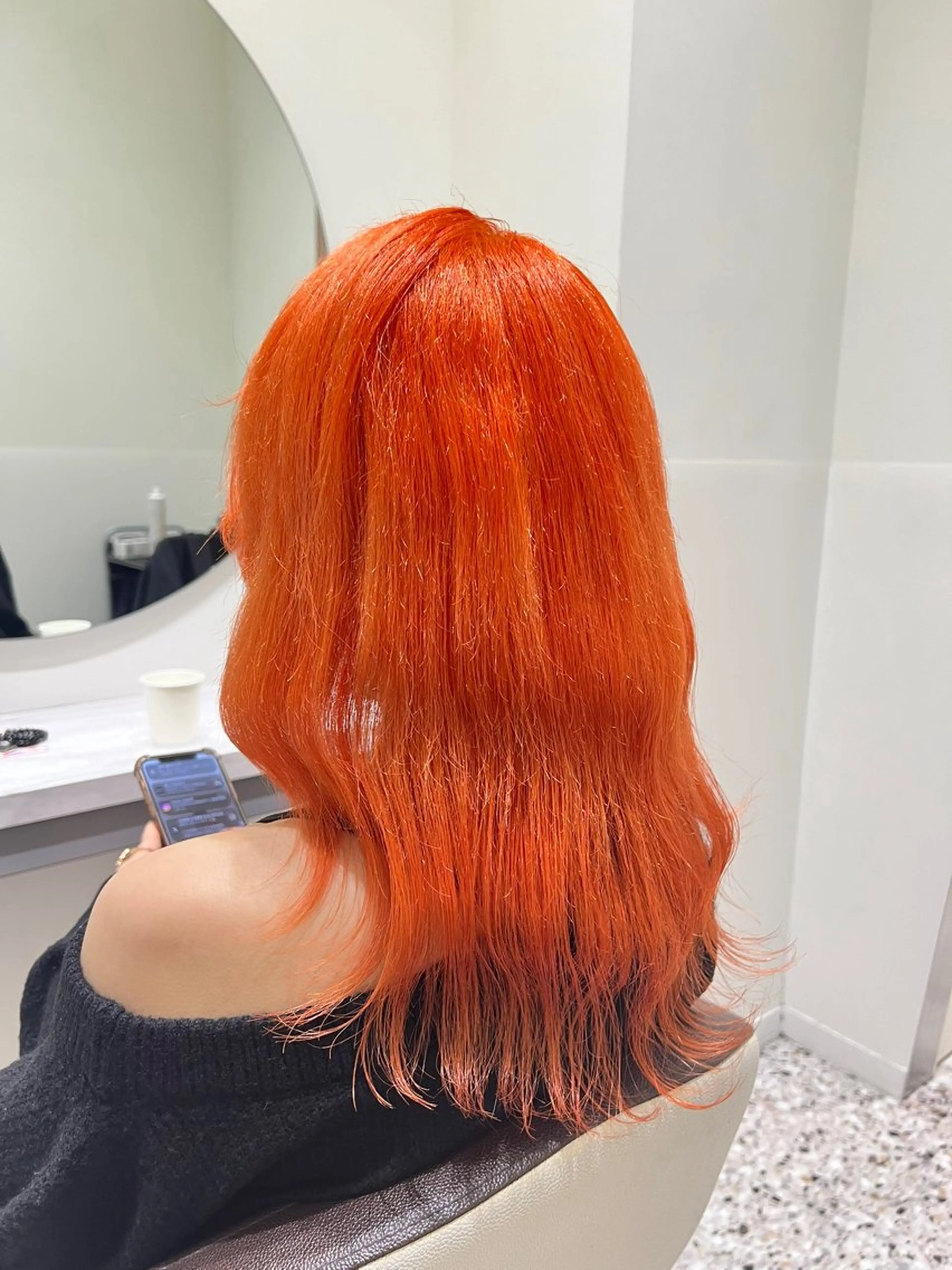 セミロング カラースペシャリスト ・齊藤 羽瑠輝のヘアスタイル