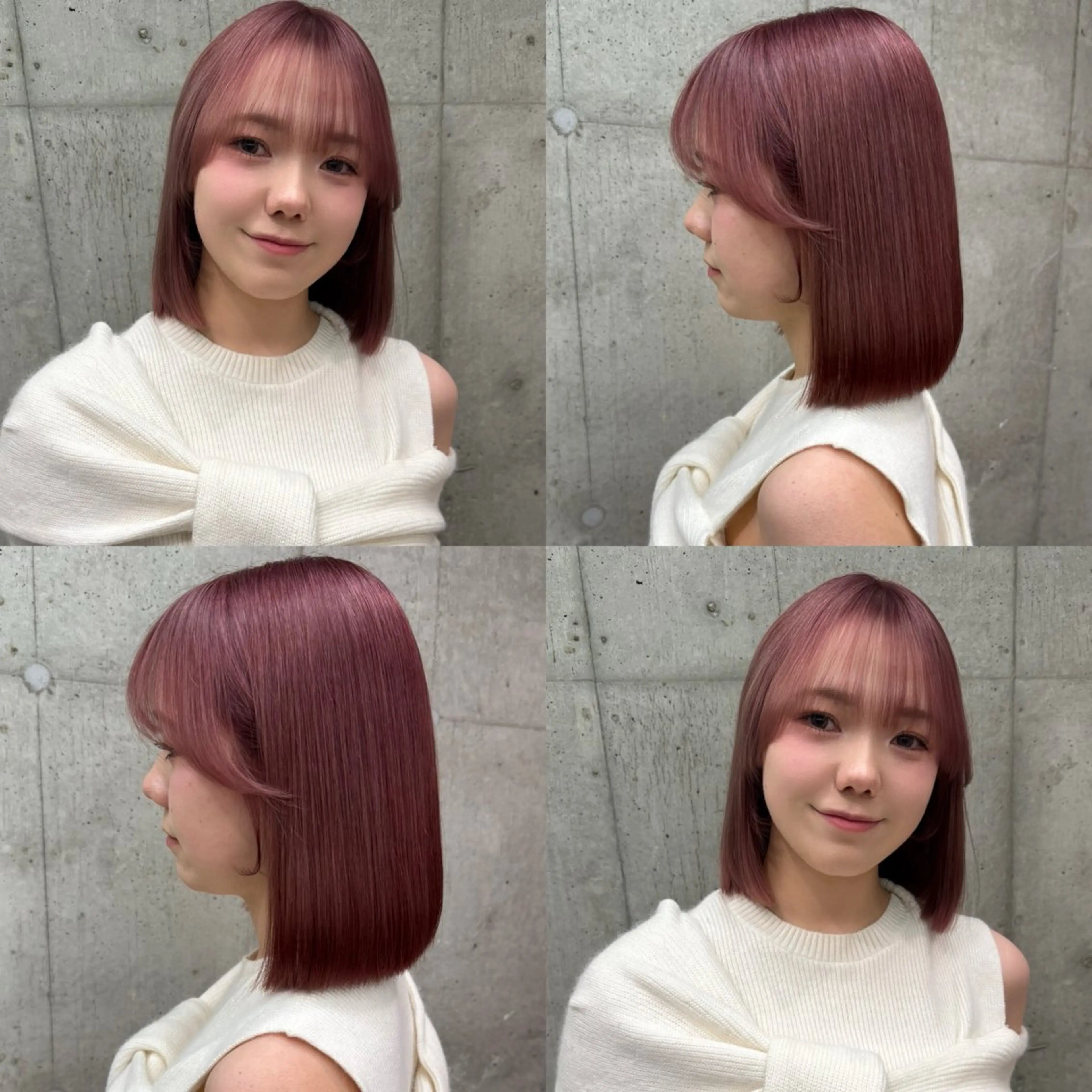 カラー ブリーチ ダブルカラー イヤリングカラー イルミナカラー ブリーチなしカラー 立川✨ブリーチ/ ケアブリーチ✨のヘアスタイル