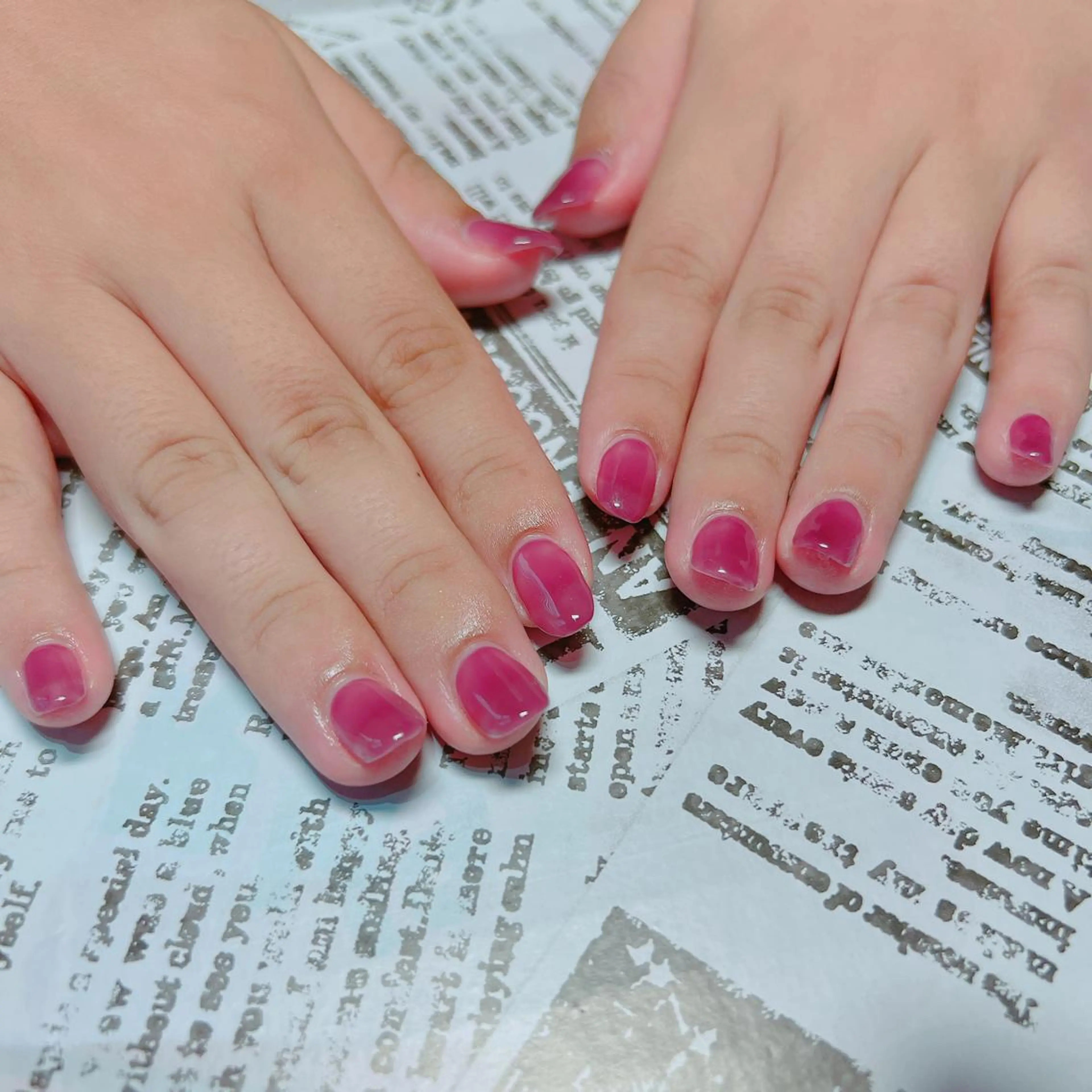 ネイル ワンカラーネイル ショートネイル ネイルチップ ハンドネイル たきぐち みちこのネイルデザイン