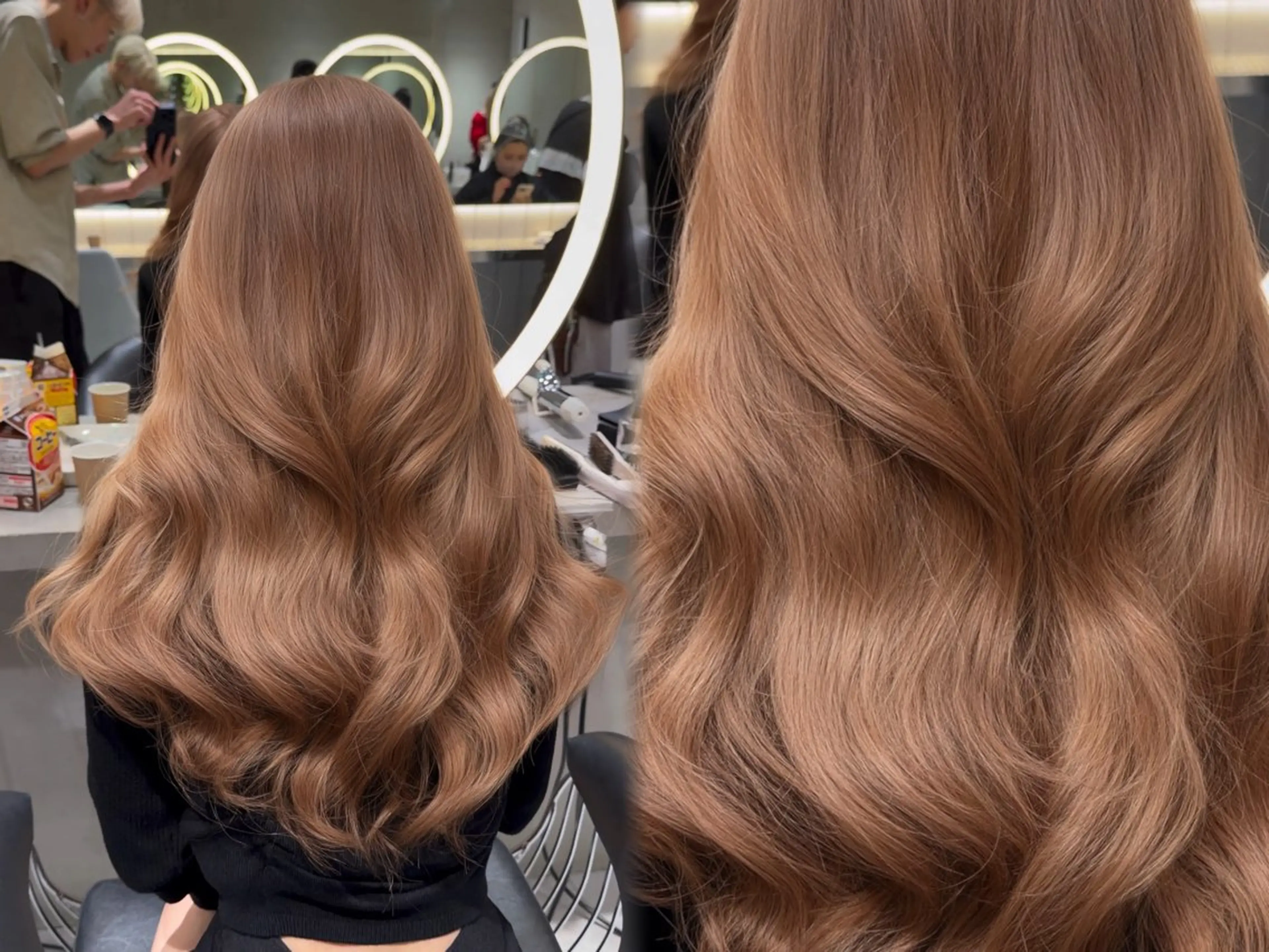 ロング カラー 卒業式のヘアスタイル ヘアカラー トリートメント ハセ/ブリーチ / lond uluのヘアスタイル