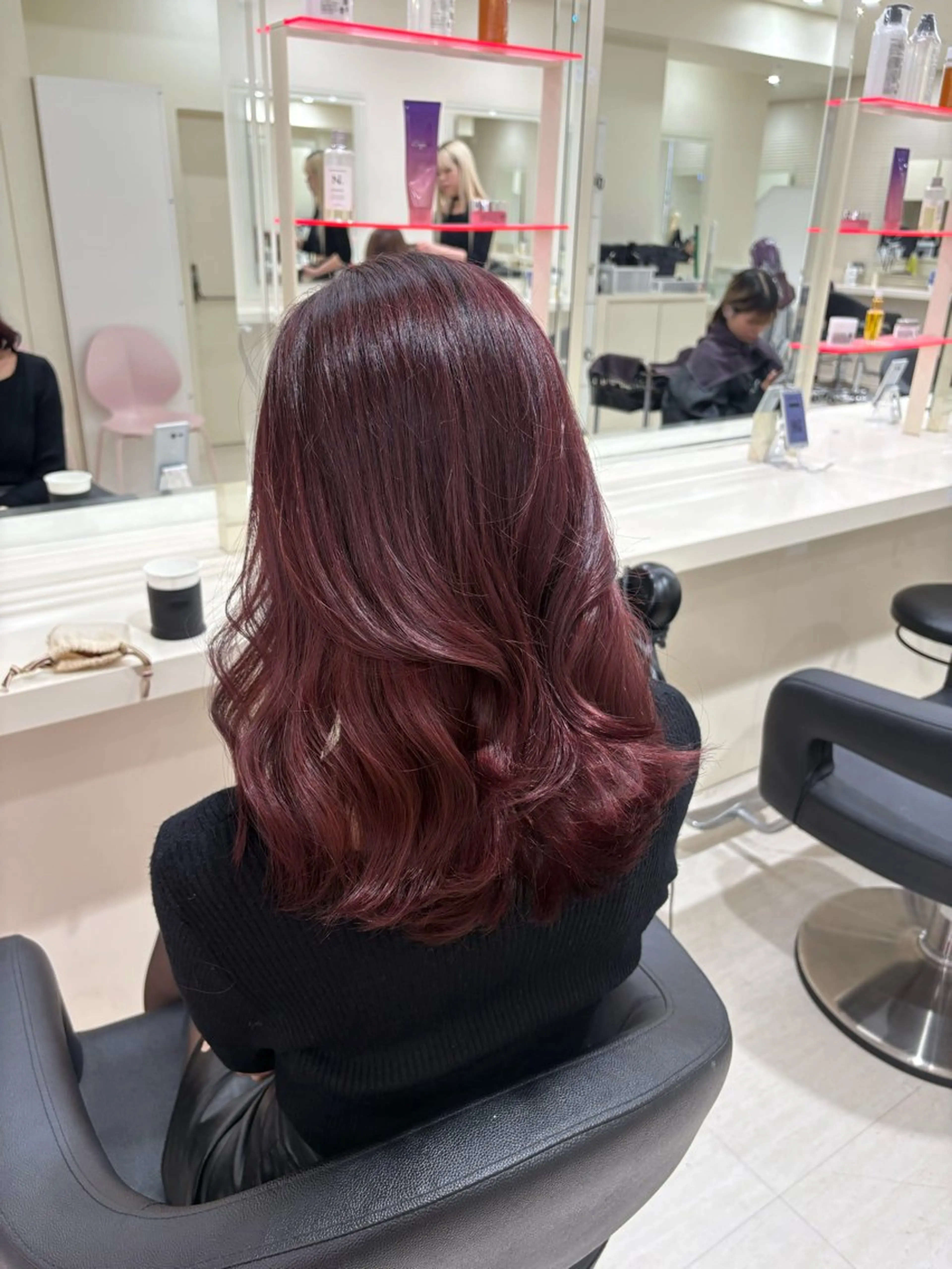 ロング カラー カット ヘアカラー 💟RINNA 艶カラー💟のヘアスタイル