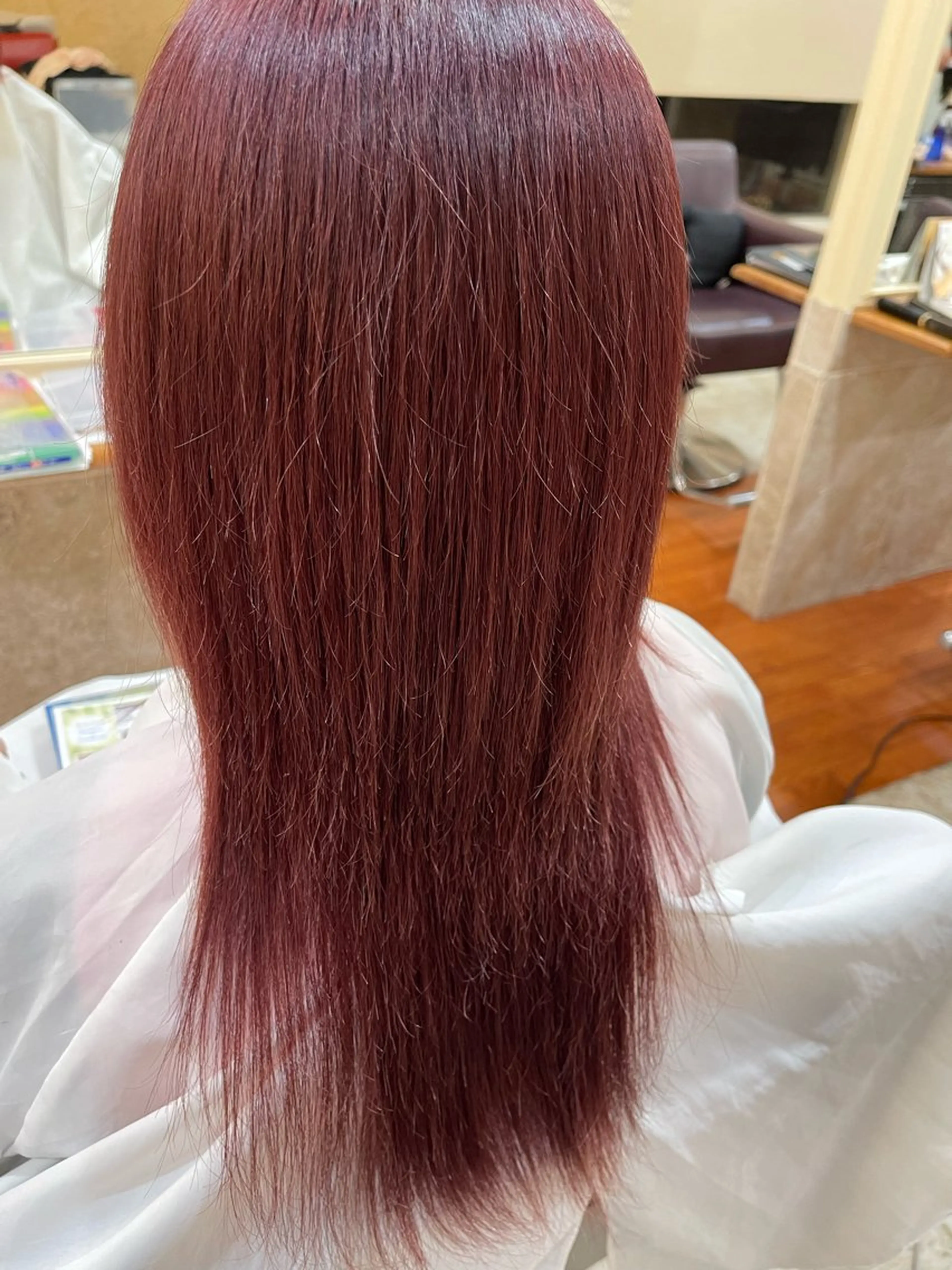 ロング ヘアカラー VENIRE古川店所属・端野七海 縮毛矯正のヘアスタイル