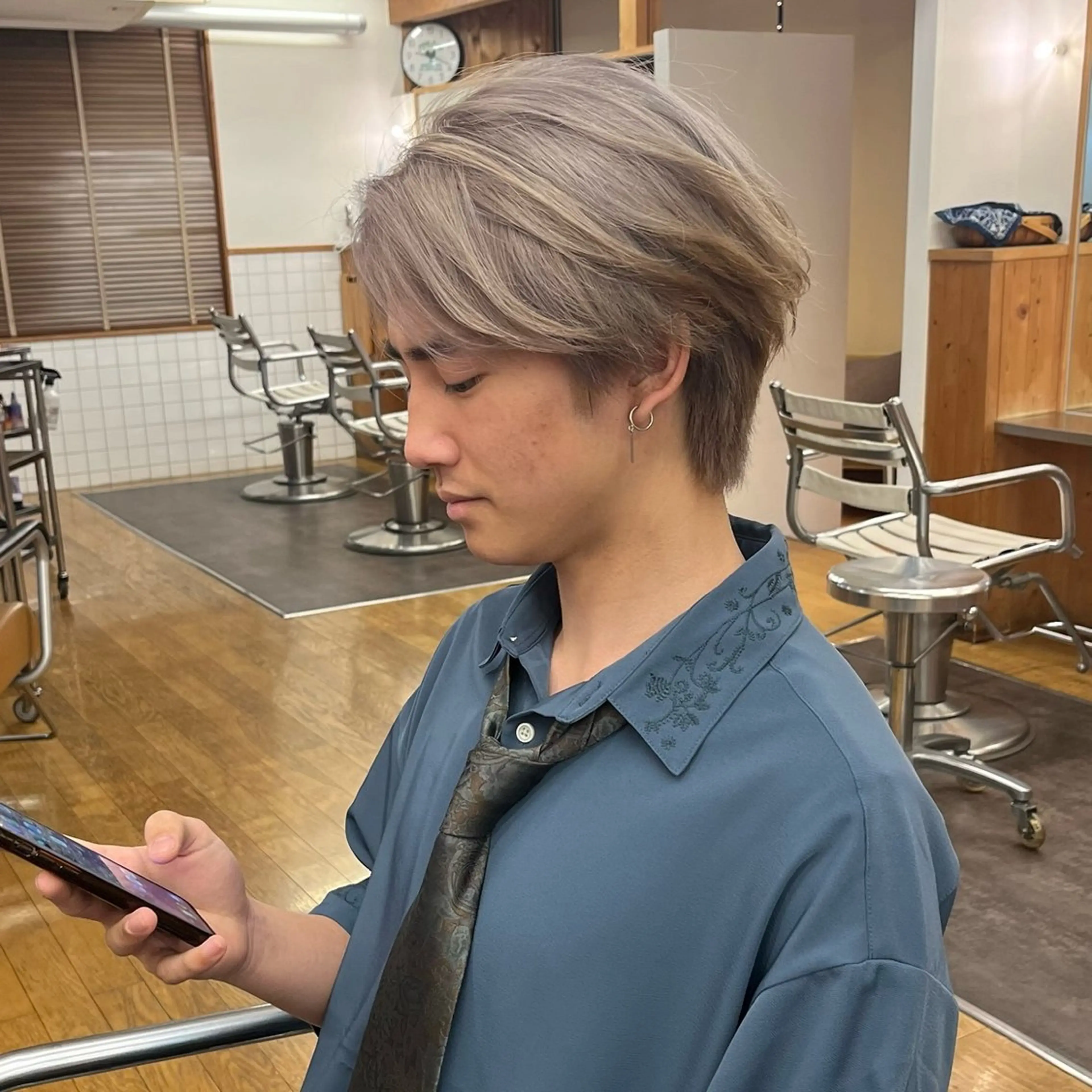 カラー メンズ 藤田 ゆりなのヘアスタイル