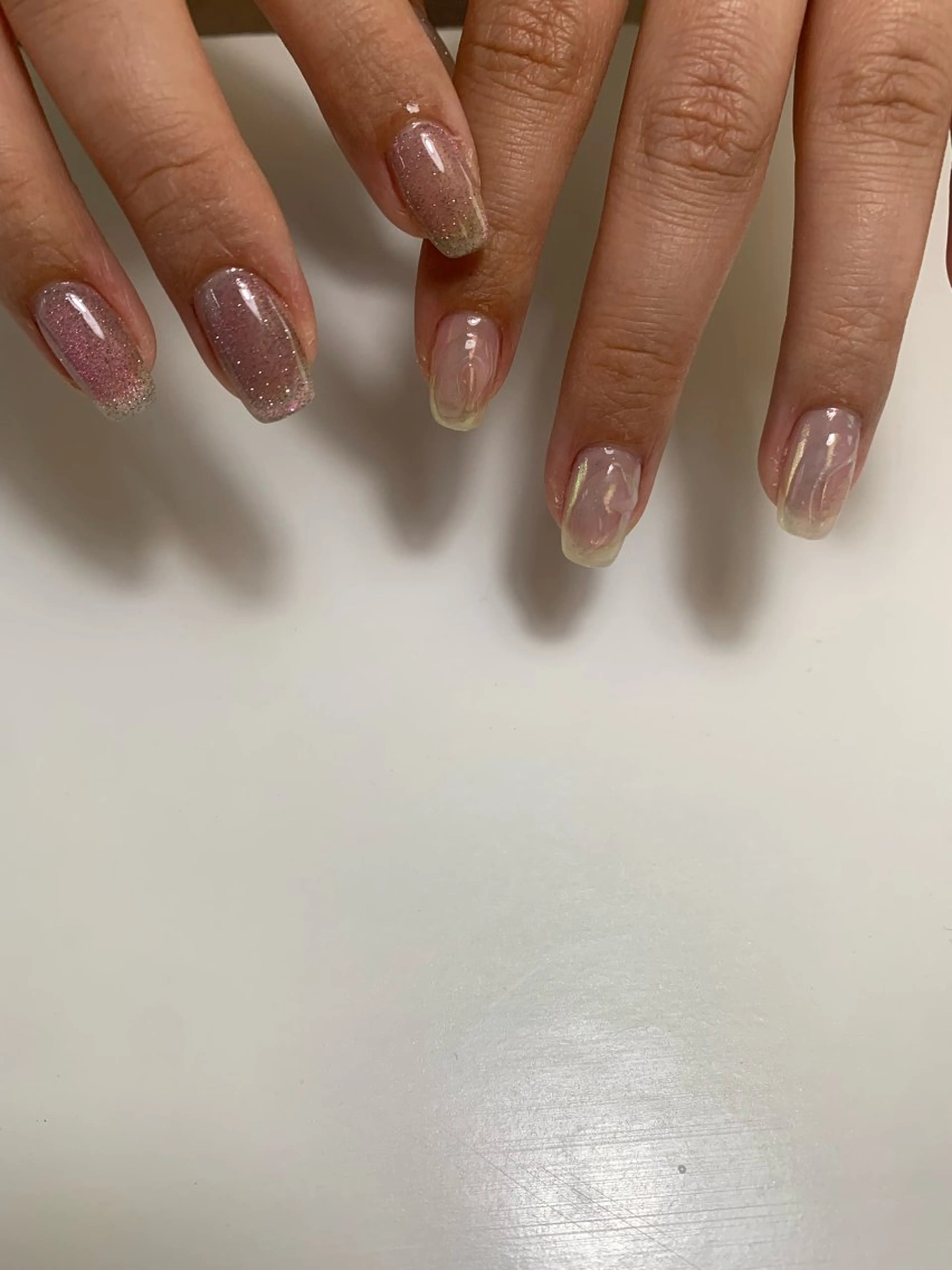 ネイル フラッシュネイル フラッシュマグ ミラーネイル ぷっくりネイル is.nail 🌷sonokoのネイルデザイン