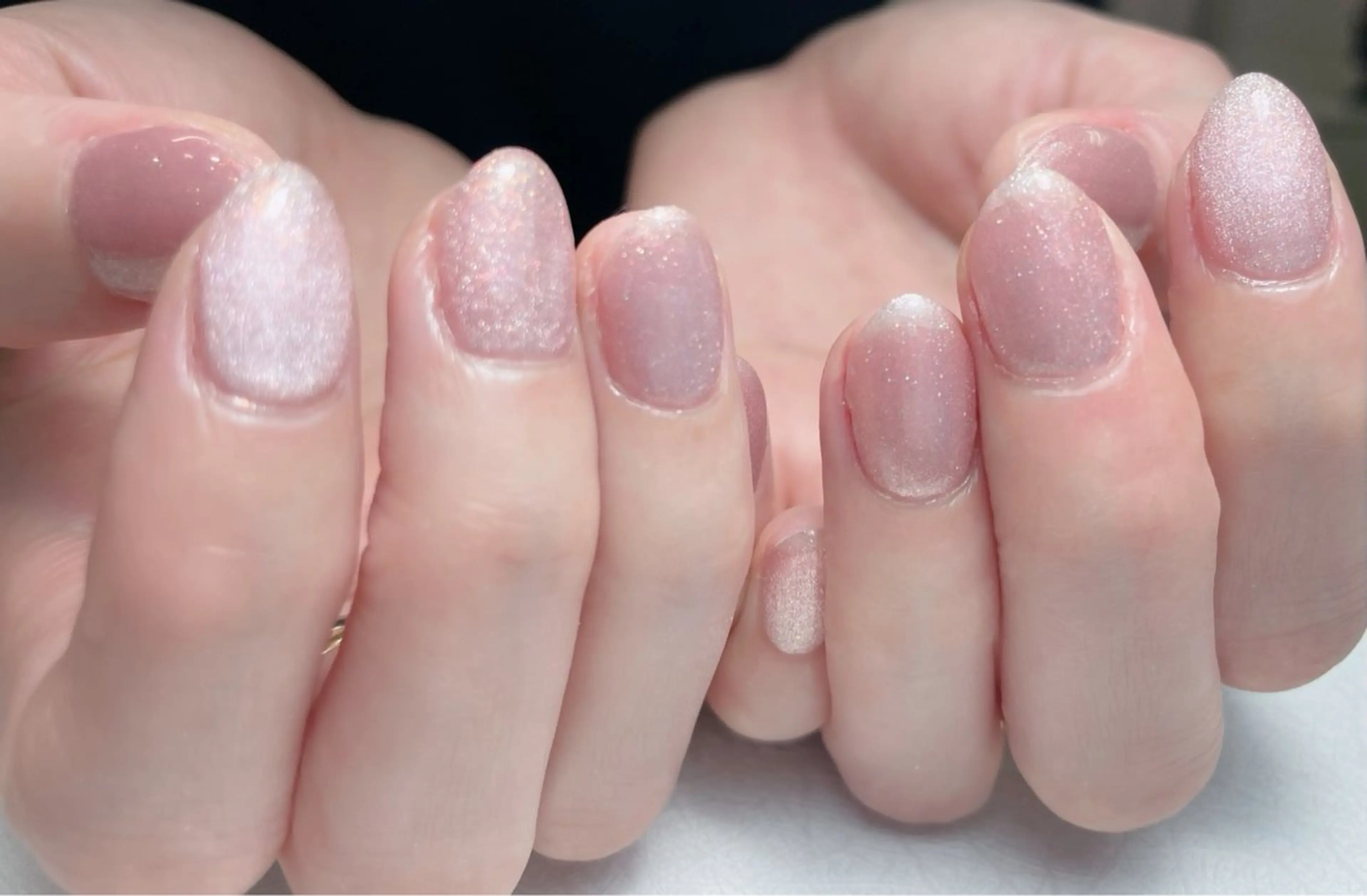 ネイル チークネイル 長さ出し フレンチネイル ジェルネイル ガーリー 中野駅から2分 MEO NAILのネイルデザイン