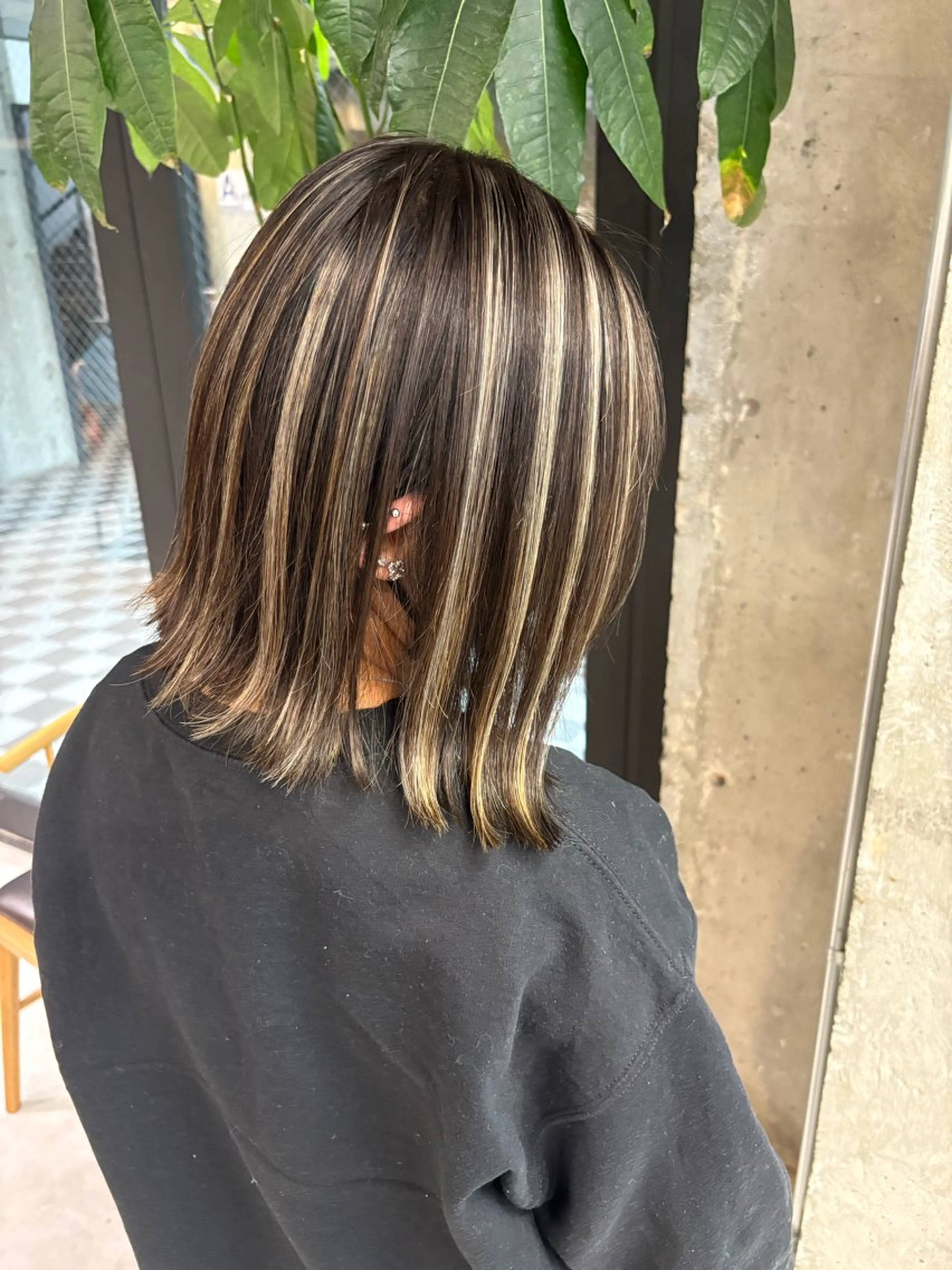 ミディアム カラー ヘアカラー ♡ハイライトカラー shinri♡のヘアスタイル