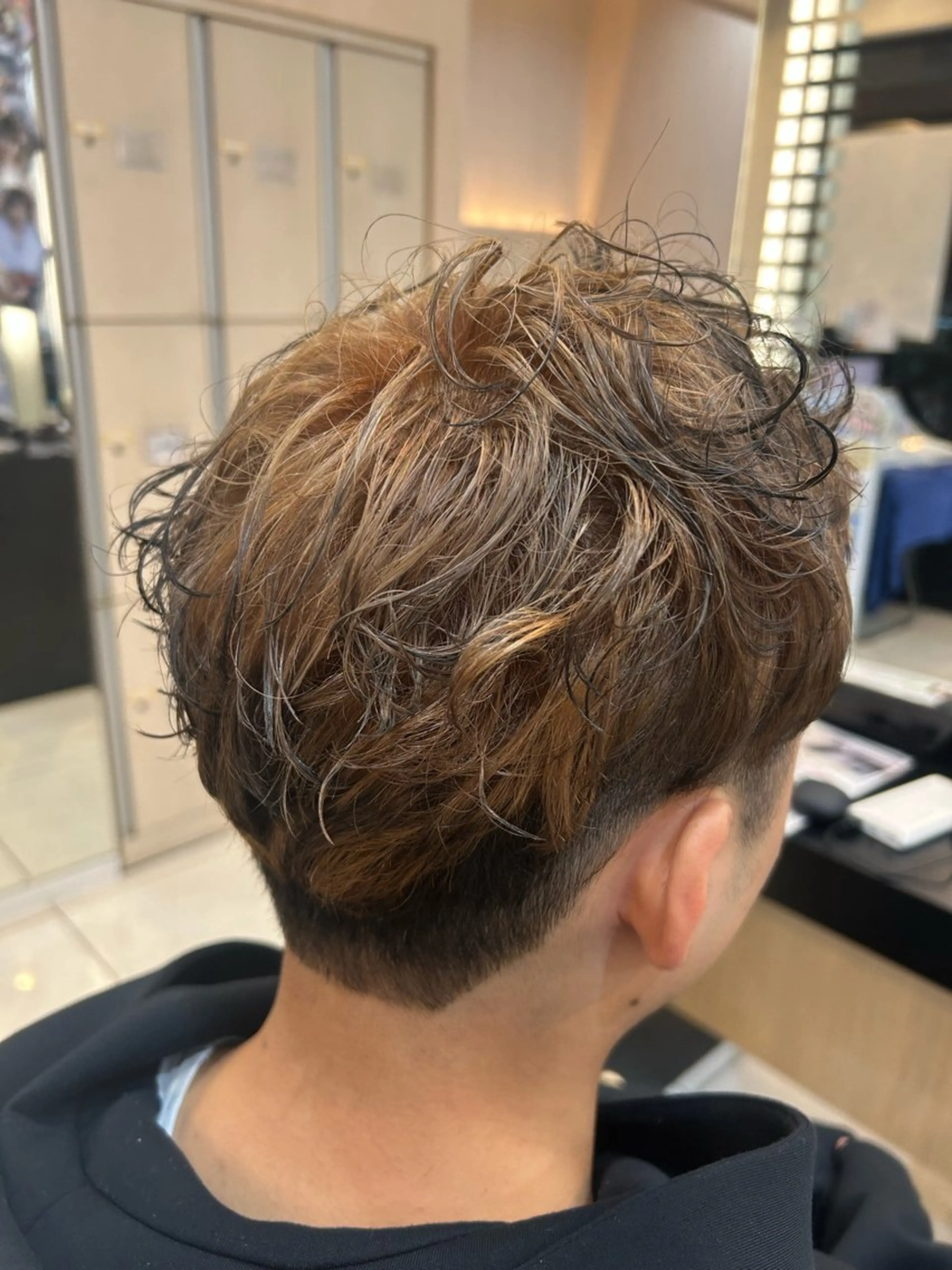 ショート カラー メンズ カット ヘアカラー トリートメント リリー /Men's/パーマのヘアスタイル