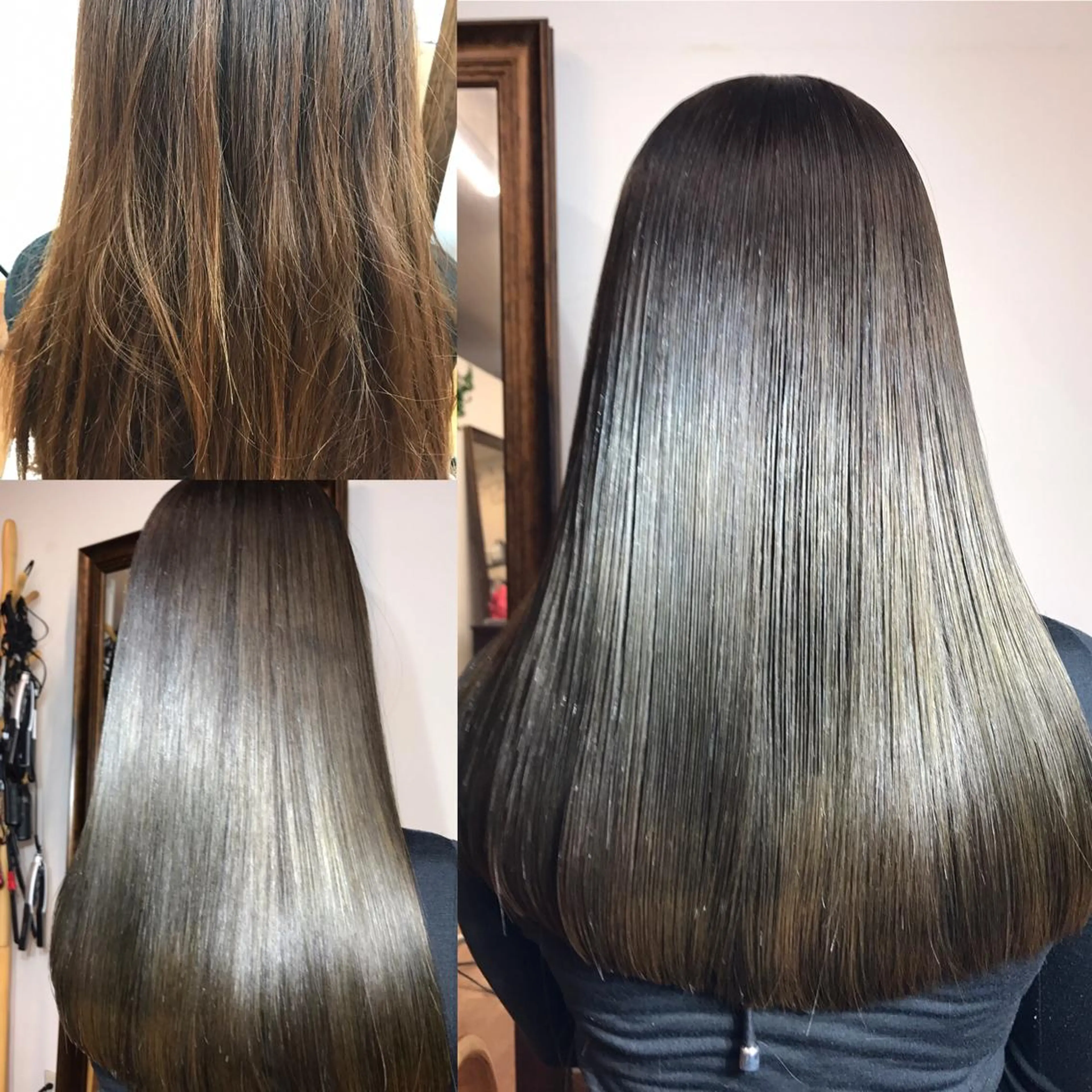 ロング 縮毛矯正 ev  hair所属・江袋 敏昭のヘアスタイル