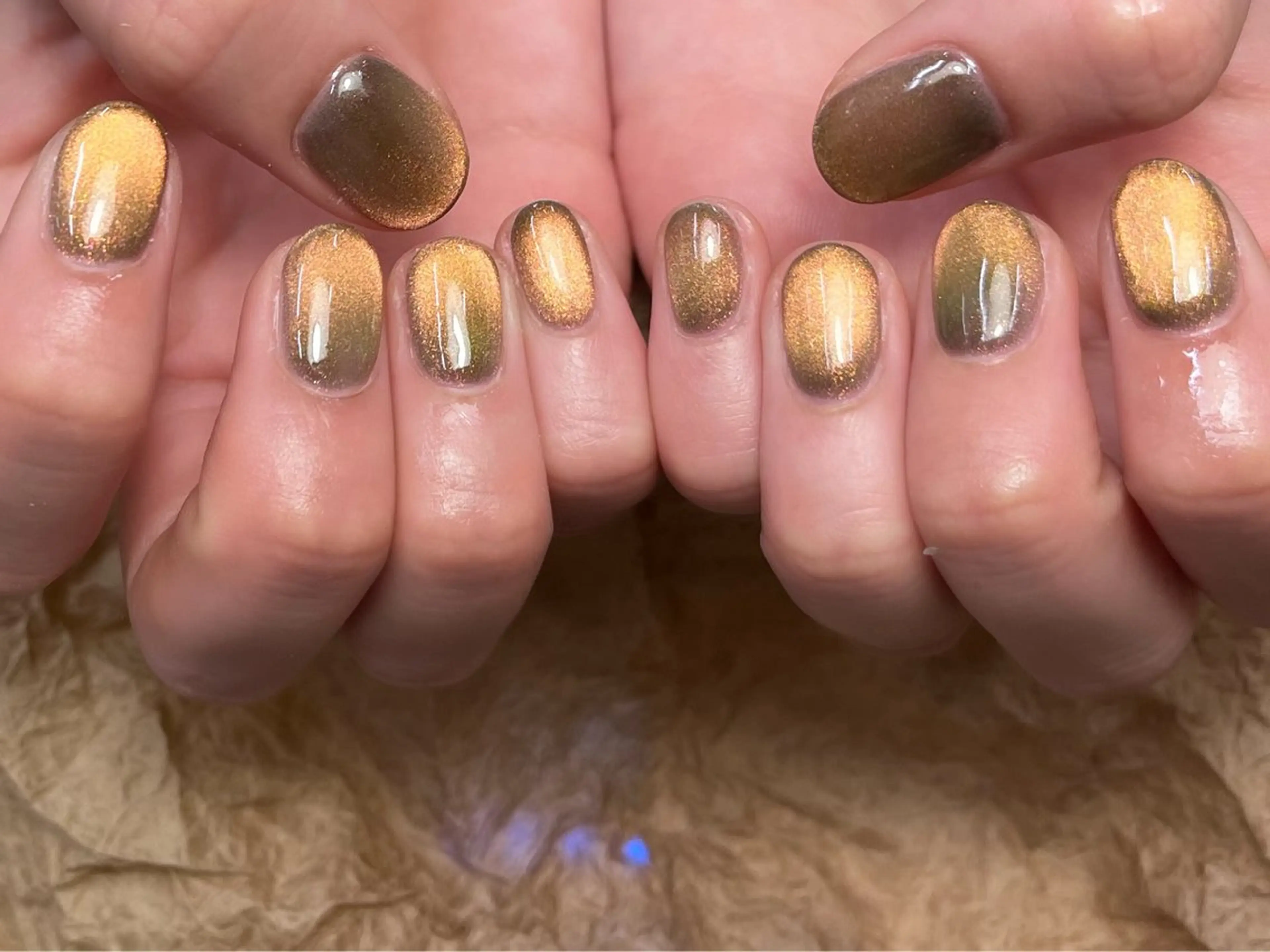 ネイル 長さ出し ジェルネイル マグネットネイル 持ち込み ニュアンスネイル ToliyDeliy Nail Salonのネイルデザイン