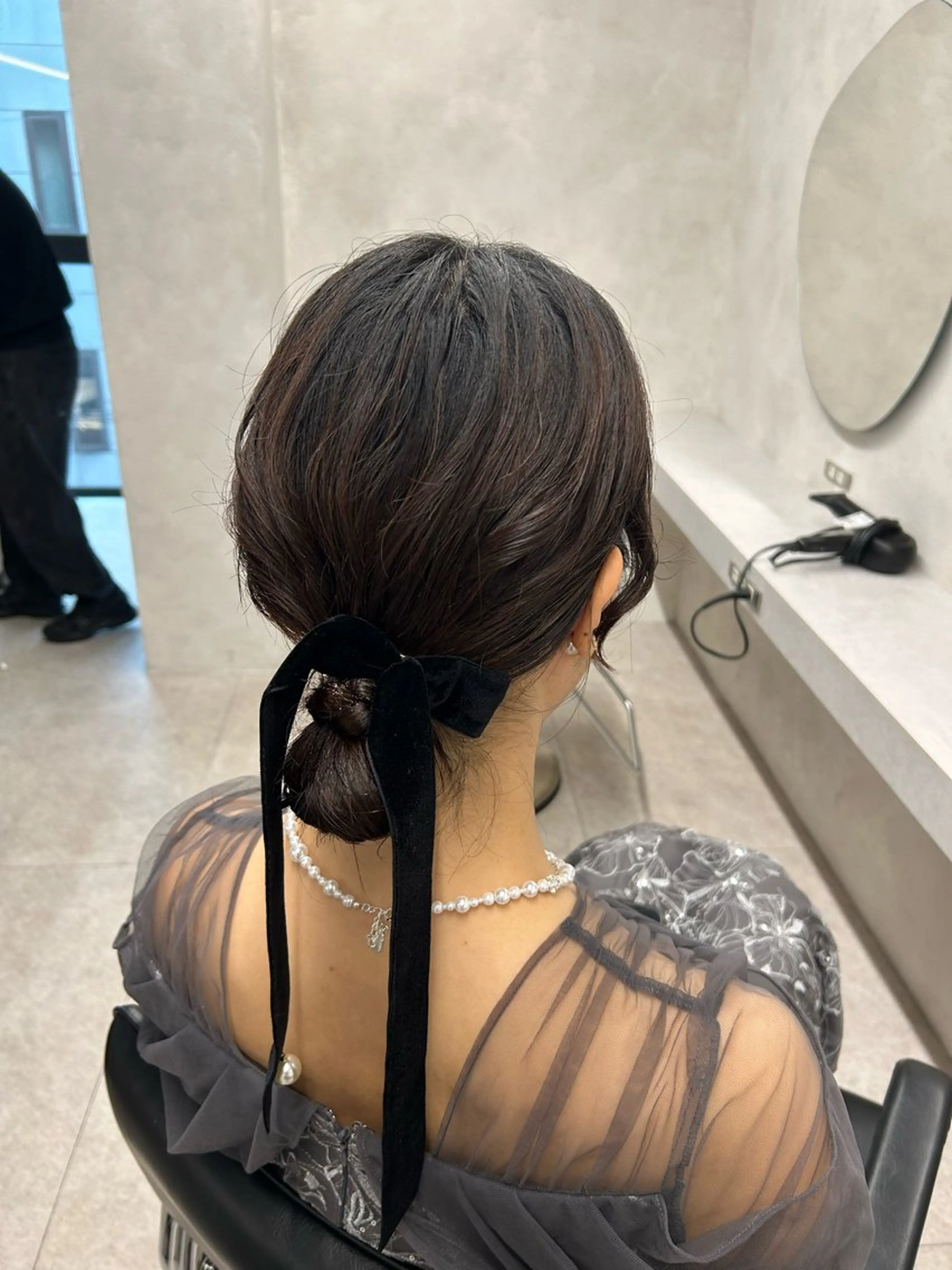 ミディアム ヘアアレンジ 🌷HARU 暖色/ヘアセット🫧のヘアスタイル