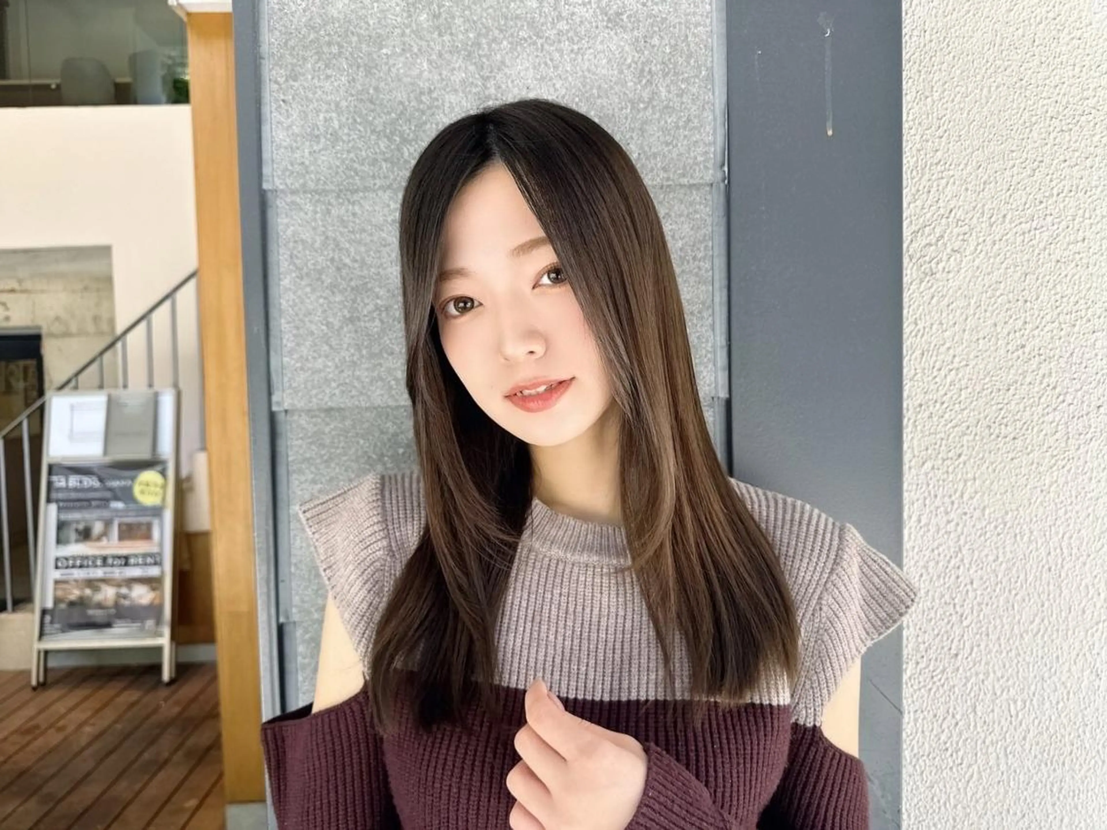 ロング カラー カット 縮毛矯正 トリートメント ⭐️Shelter by TOKYO⭐️のヘアスタイル