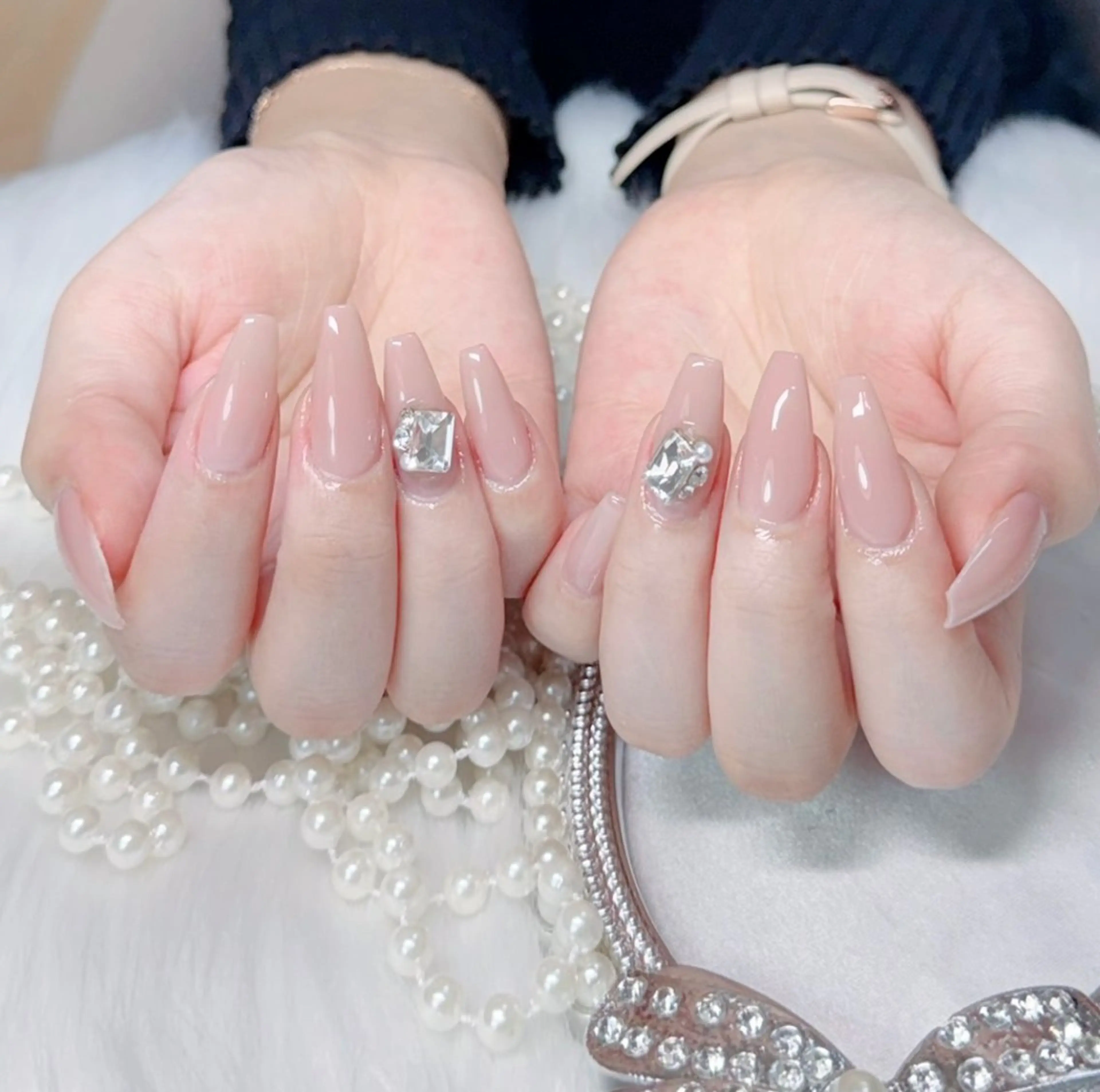 ネイル ジェルネイル グラデーション ロングネイル 持ち込み MIYU nail リナのネイルデザイン