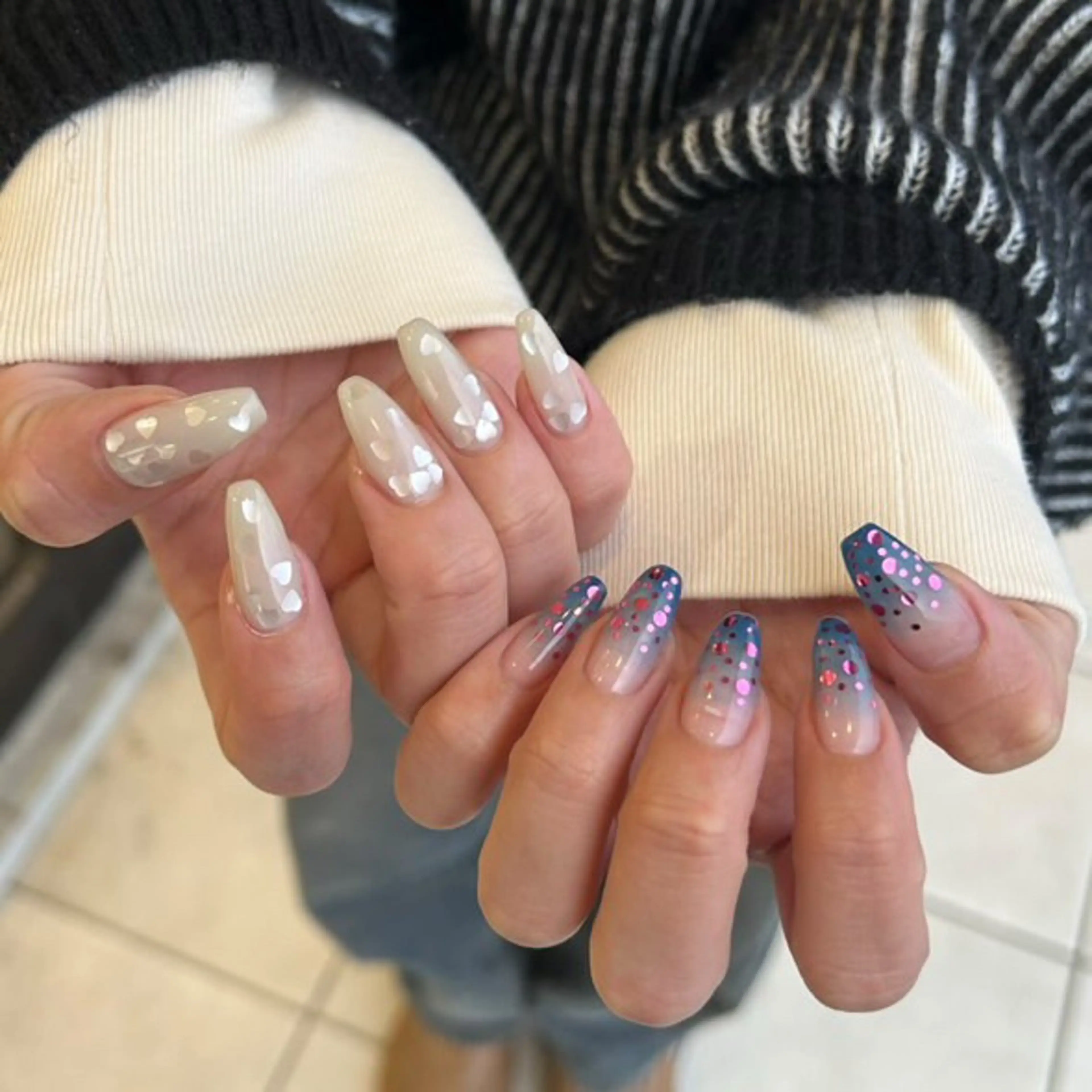 当日予約限定🪬hand or foot 持ち込みデザイン105min🪩の写真