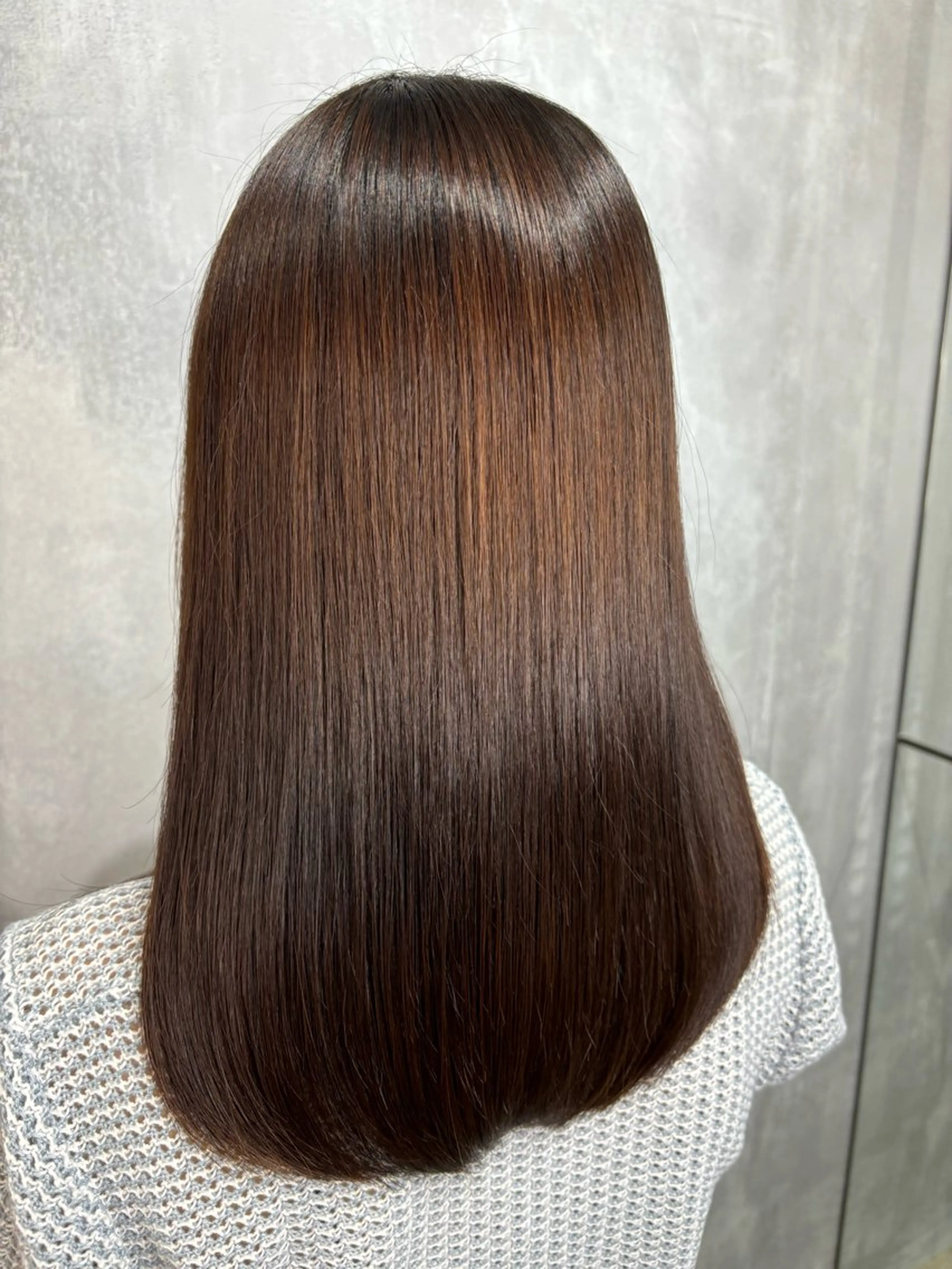 ミディアム カット トリートメント 古賀/レイヤーボブ /ハッシュカットのヘアスタイル