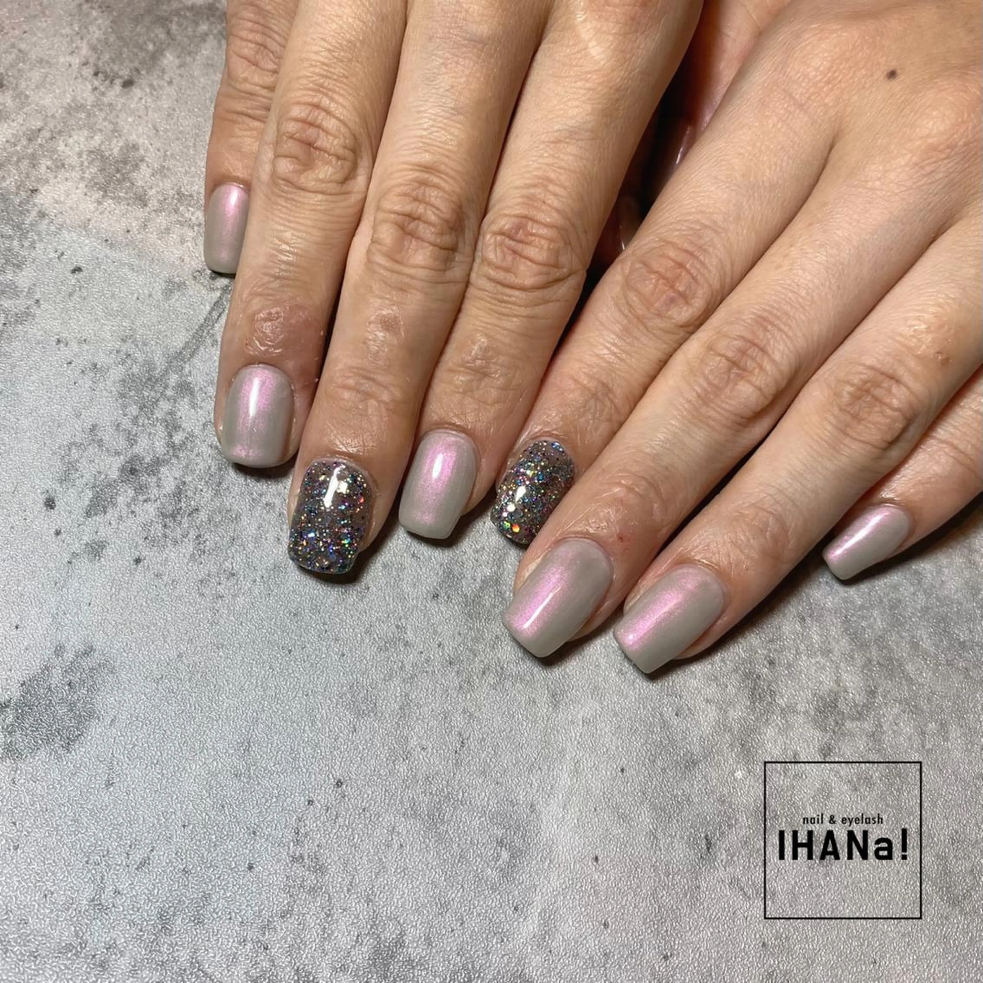 ネイル ラメ(グリッター) イハナ ihanaのネイルデザイン
