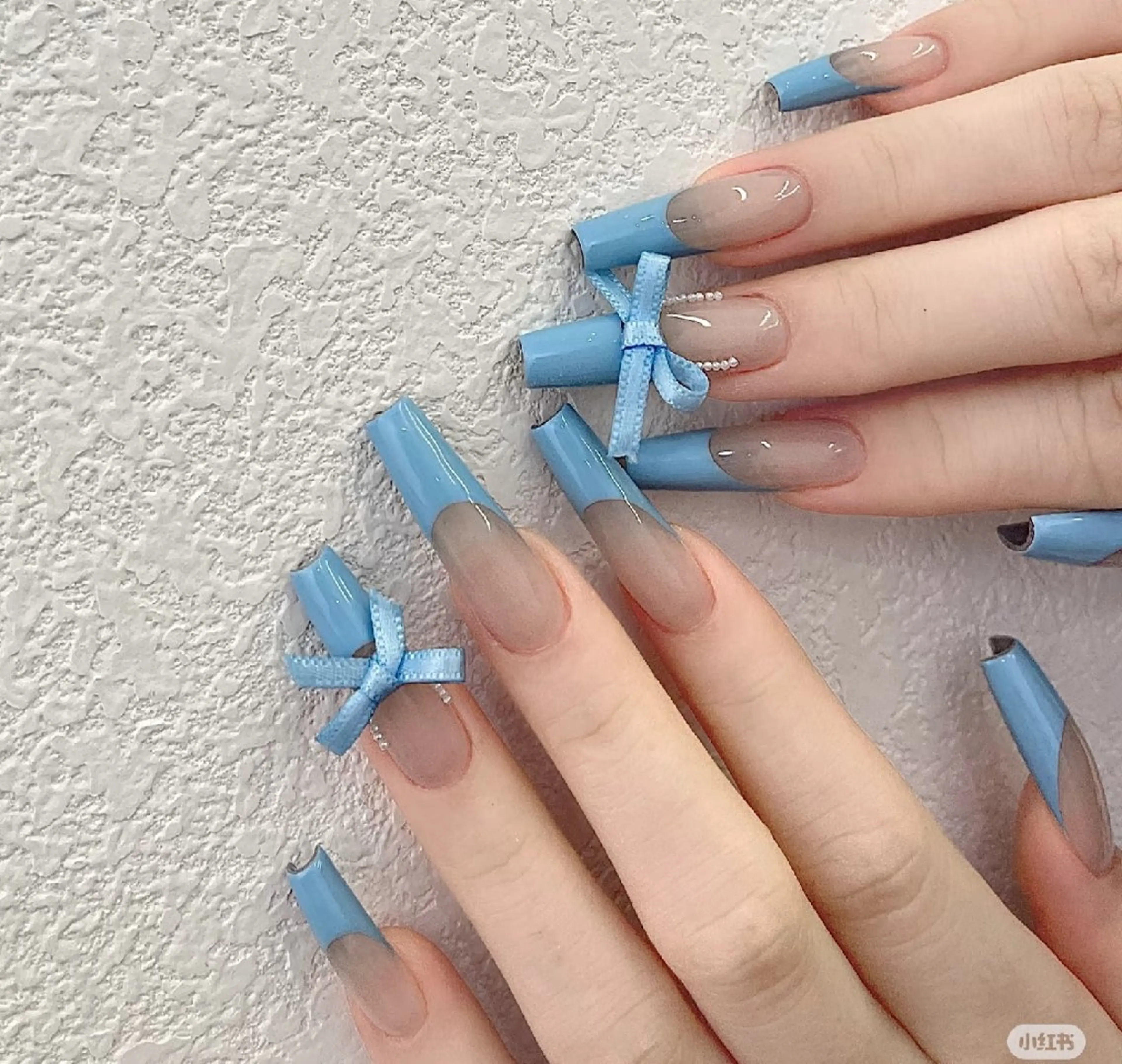 【平日限定】🟢チップ長さだし＋持ち込みデザイン(🔅デザイン、パーツ6本ok)土日祝13980➡️平日12980の写真