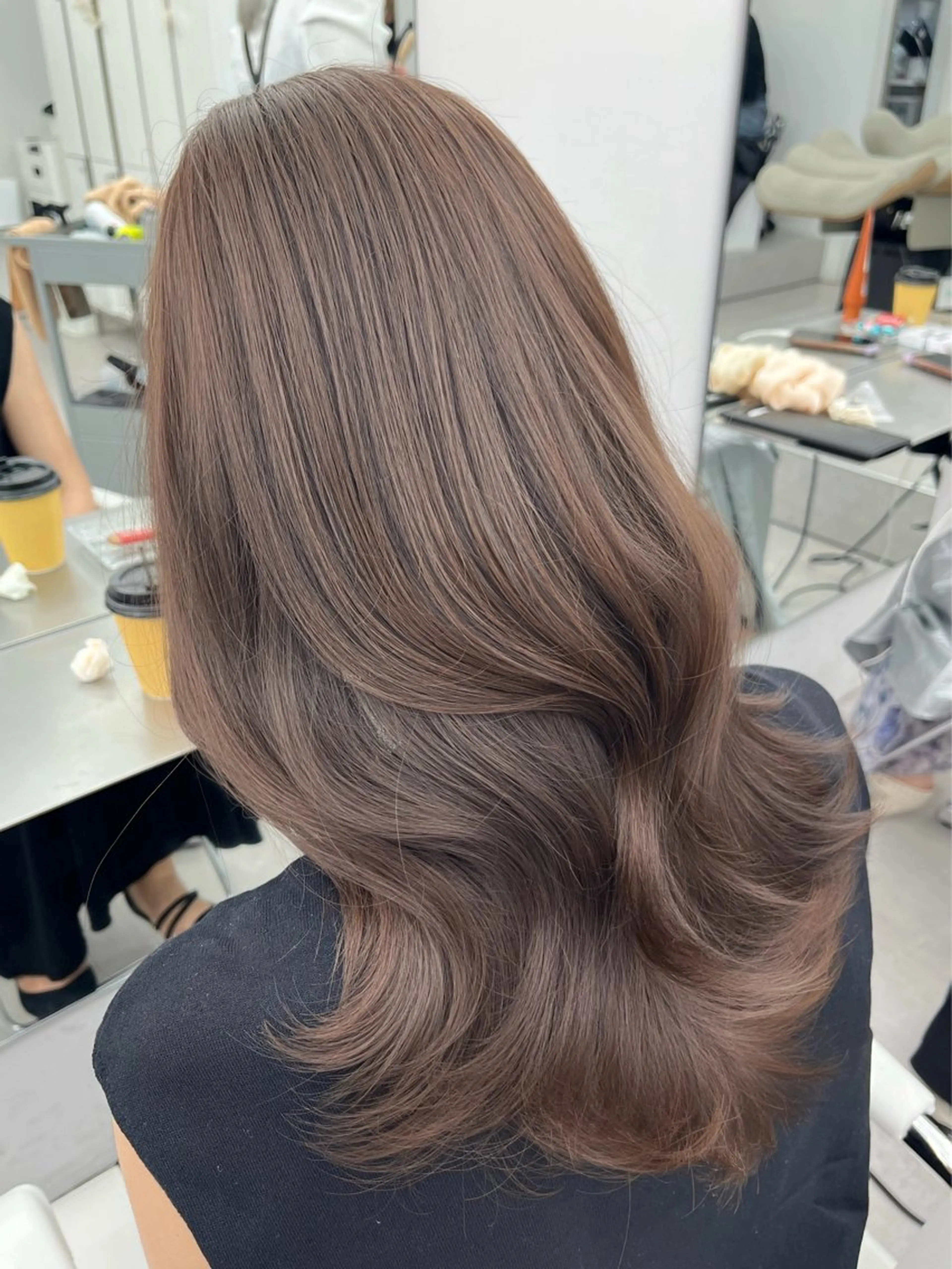 【土日祝新規指名💜】透明感カラー🌱‬‪＋3step外部補修トリートメント🫧 当日予約⭕️の写真