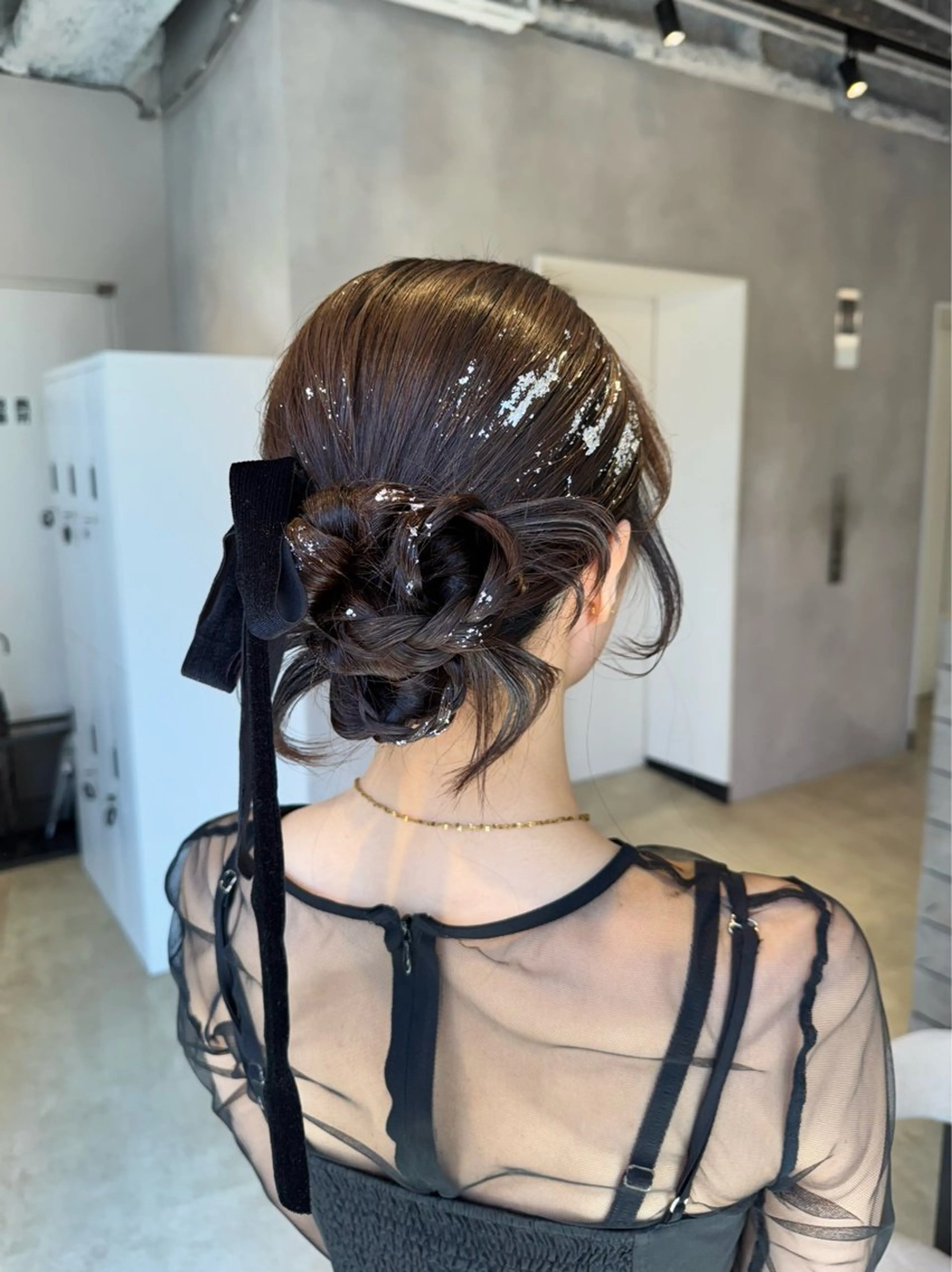 ヘアアレンジ カット ヘアセット 透明感カラー✨艶髪 制作🌱山根あゆみのヘアスタイル