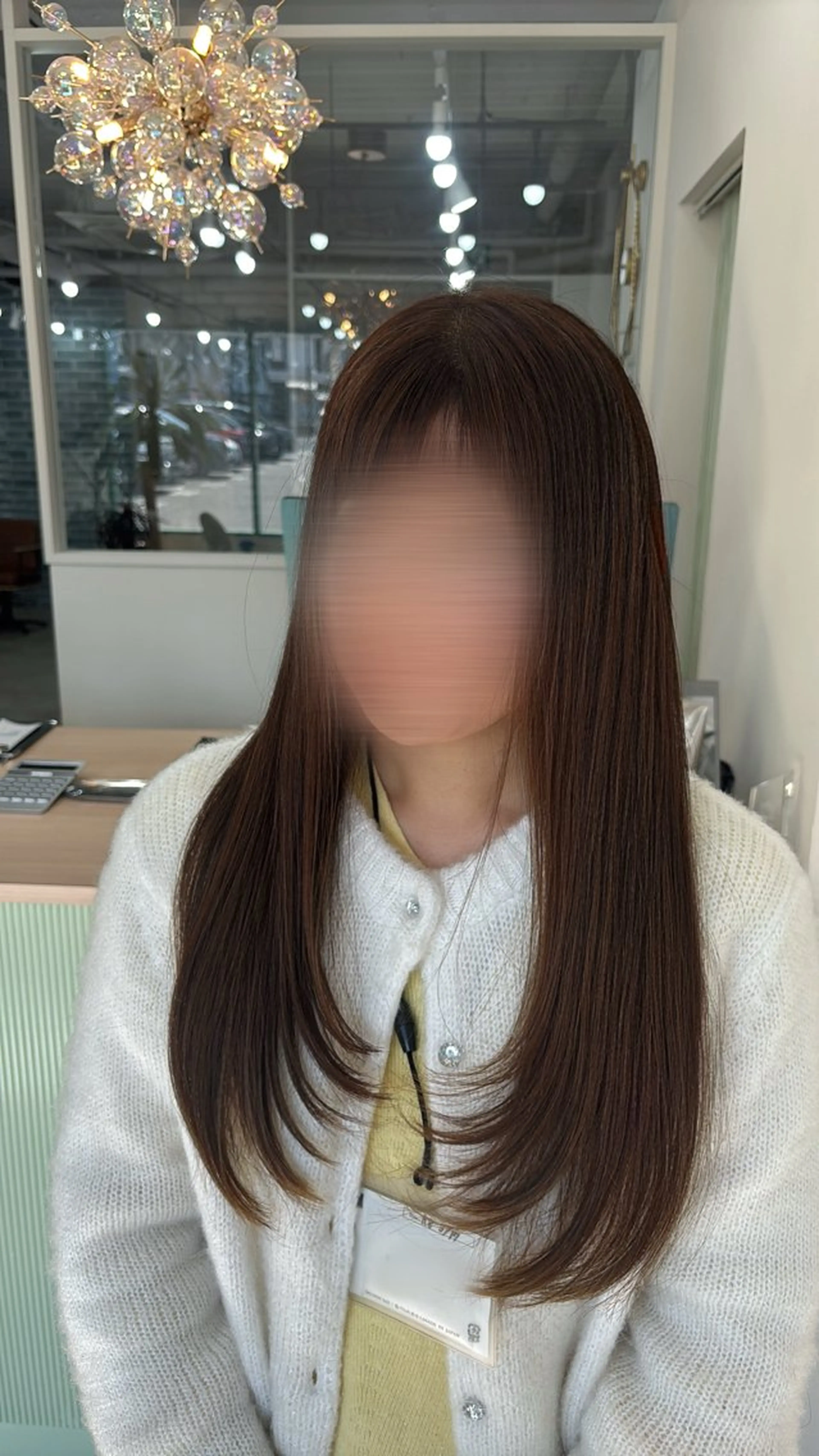 ロング カット ヘアカラー Angelica manaのヘアスタイル