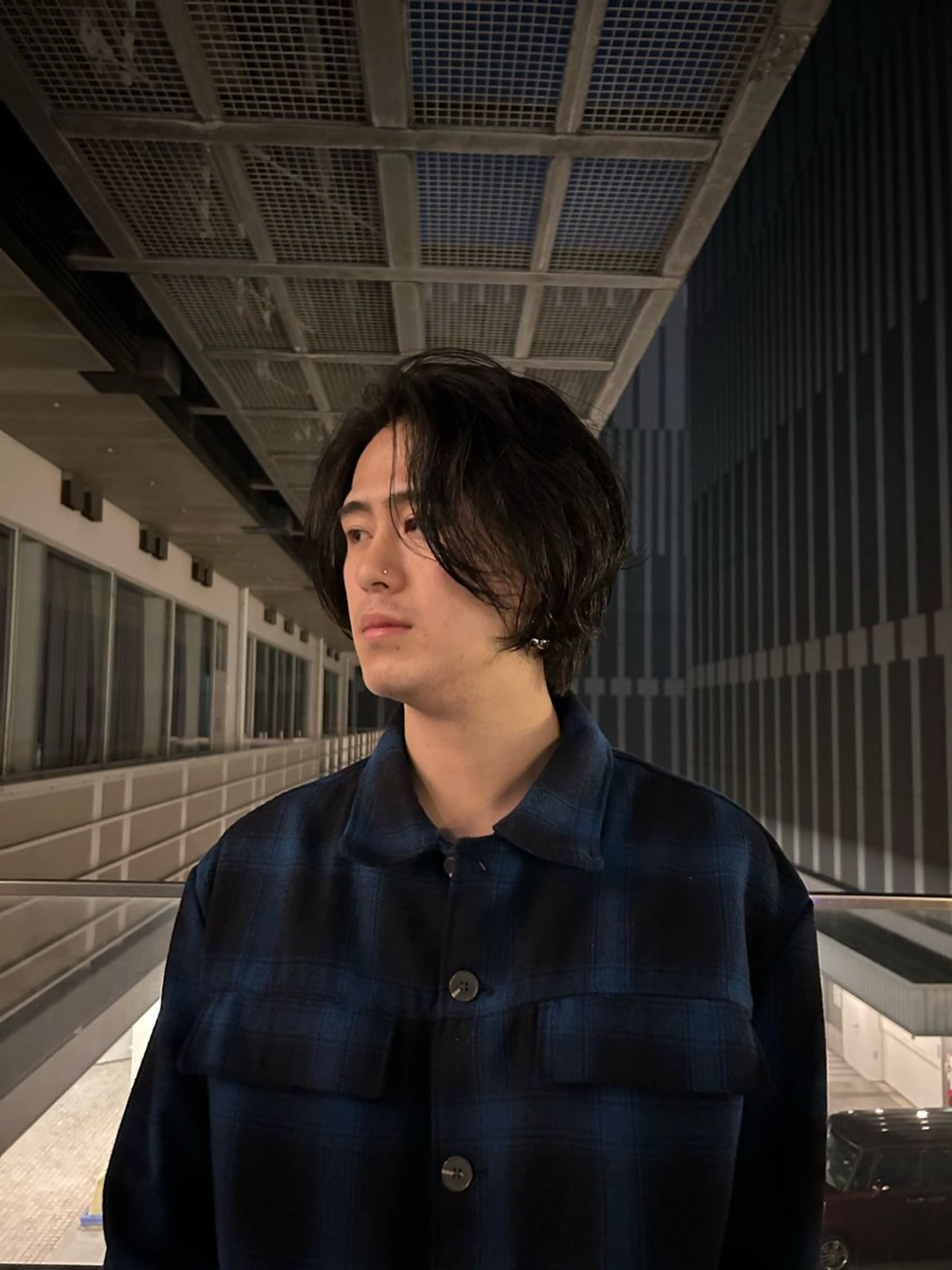 ミディアム パーマ メンズ ミディアムパーマ メンズパーマ ボブ パーマ メンズヘア/透明感 カラー/ayatoのヘアスタイル