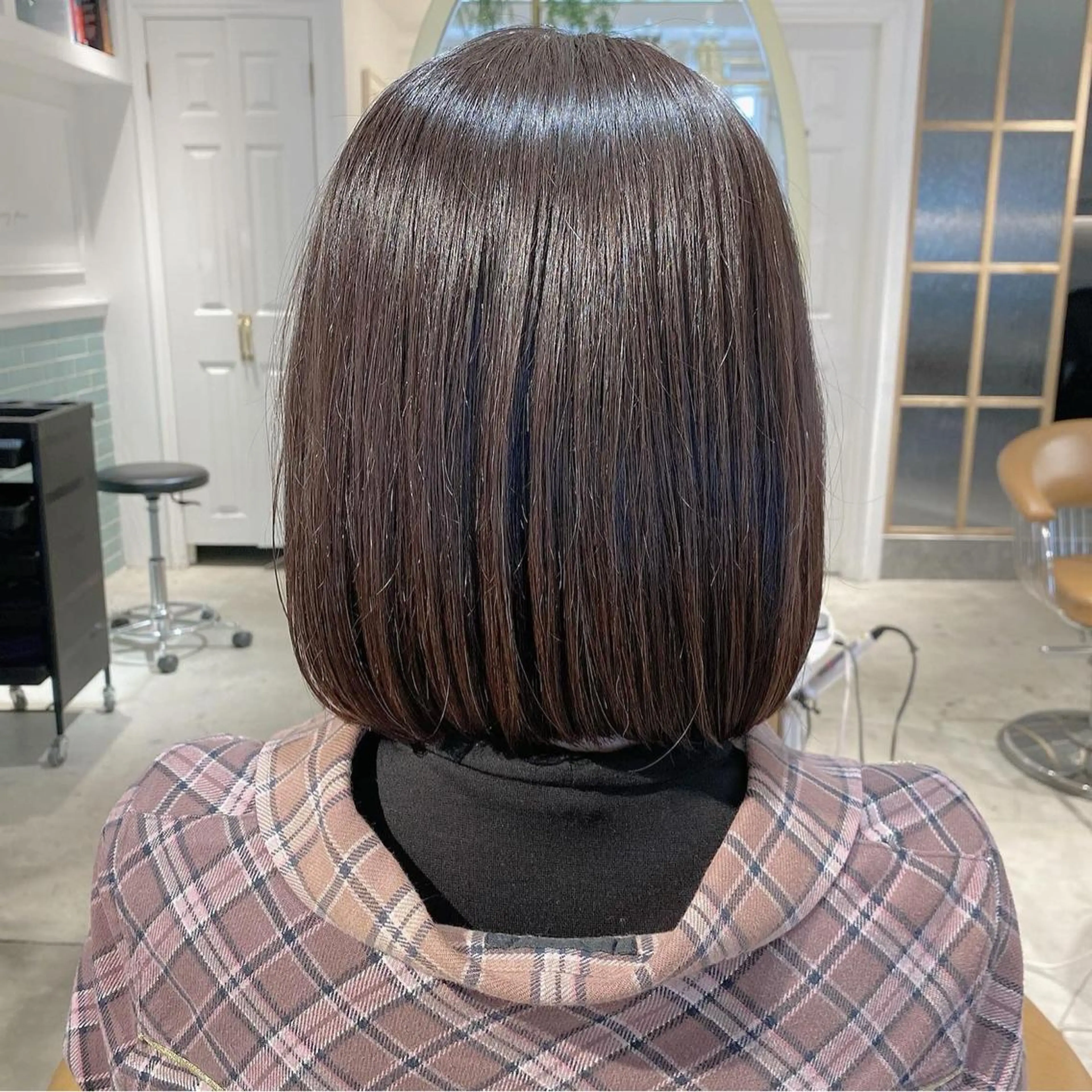 ショート ボブ カット ヘアカラー トリートメント 艶髪/縮毛矯正 /髪質改善千田大地のヘアスタイル