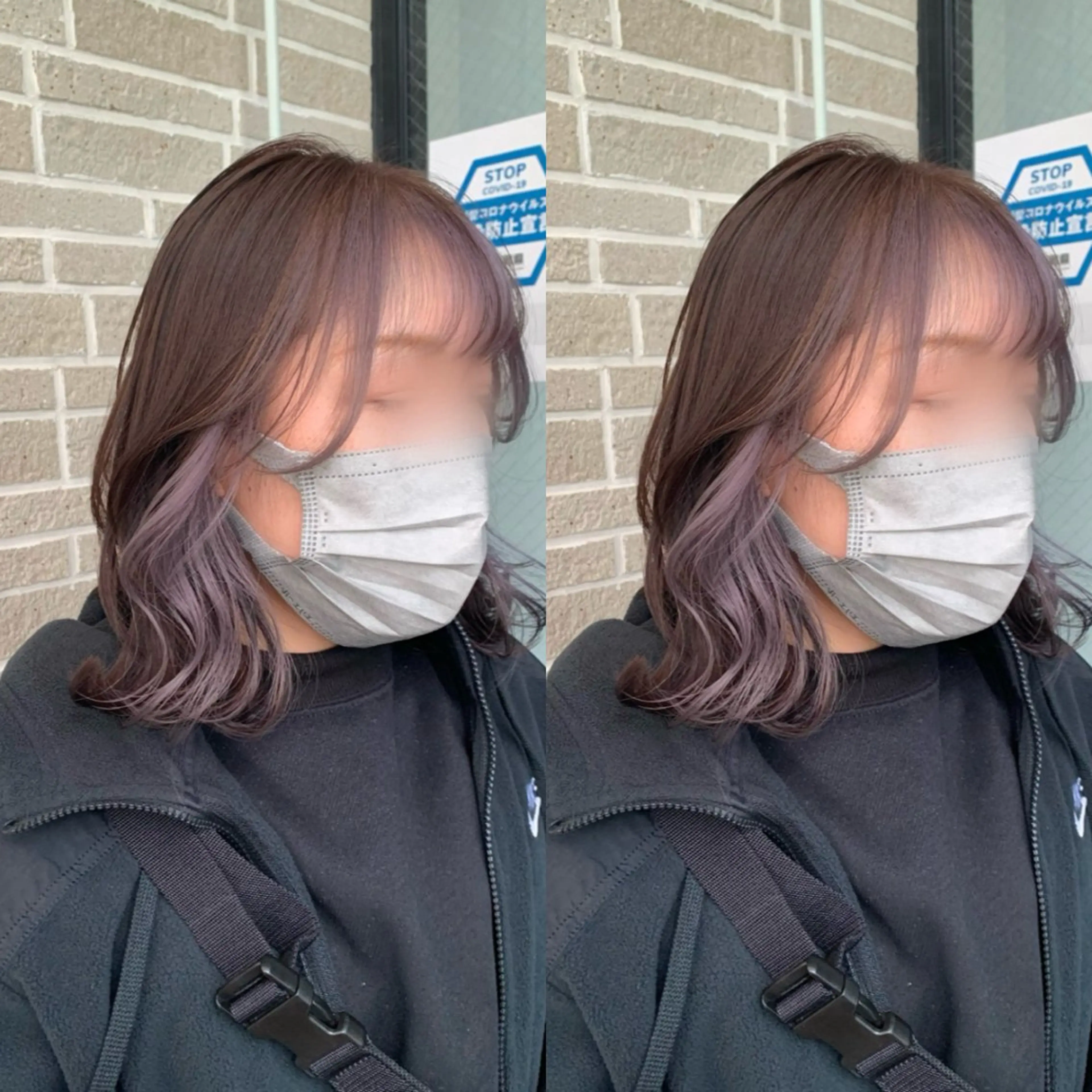 ミディアム カラー ヘアアレンジ カット ヘアカラー kei/透明感カラー /ベージュ/髪質改善のヘアスタイル