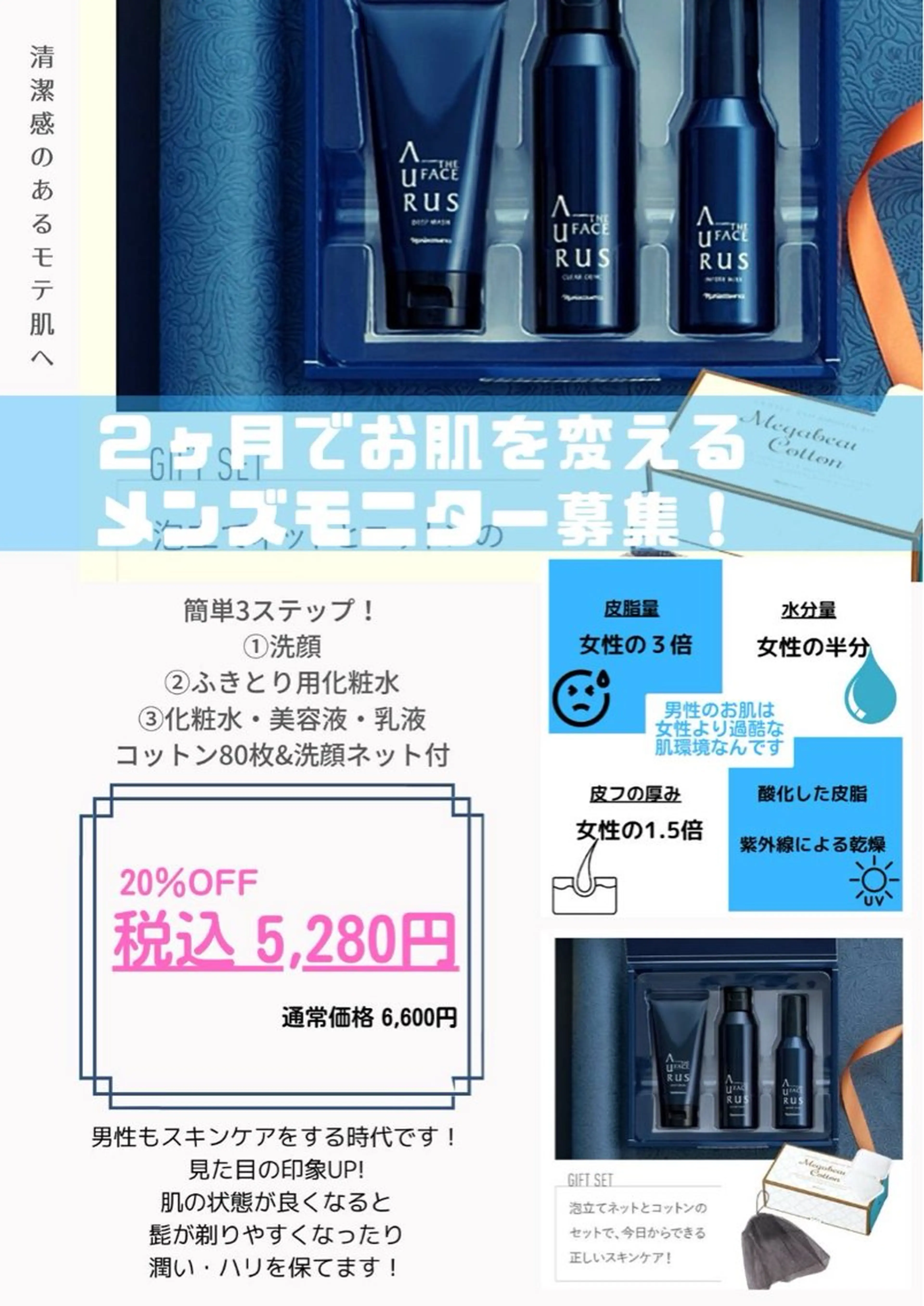 メンズ デアイム新潟北所属・フェイシャルエステ イダナツキのエステ・リラクイメージ