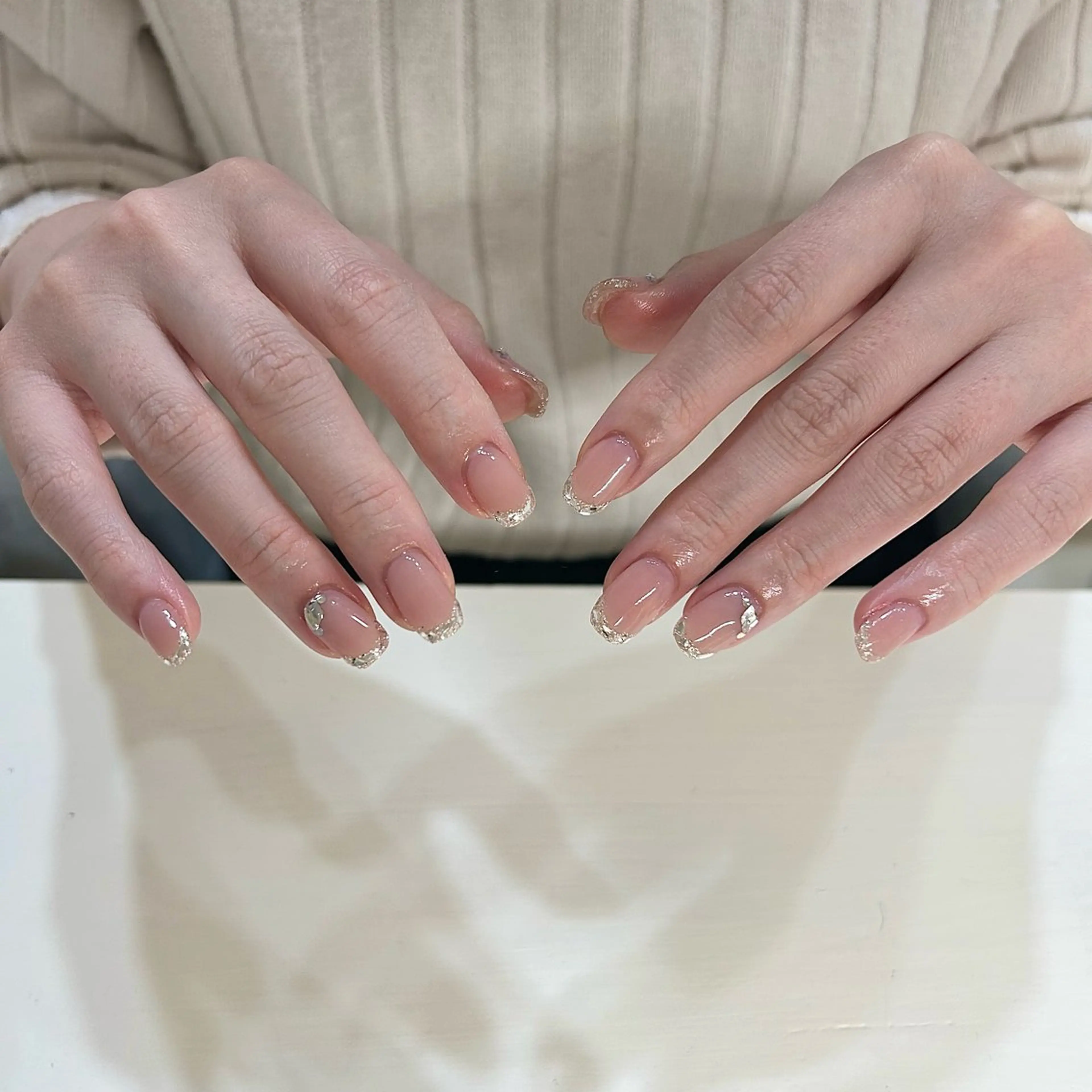 ネイル ブルー フットネイル ジェルネイル キラキラネイル 韓国ネイル RooM -produce by maynail-所属・RooM -mizuki-のネイルデザイン