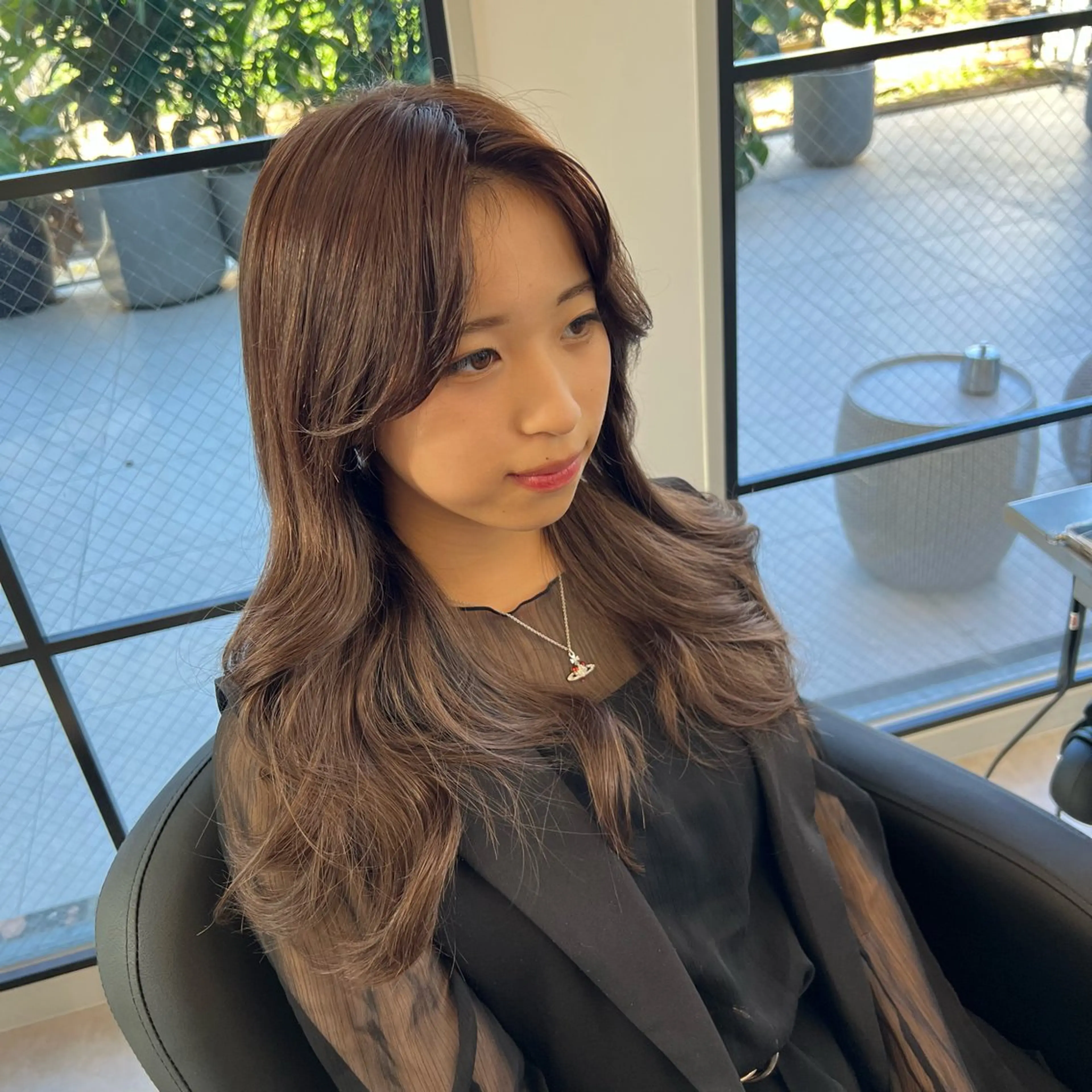 セミロング カラー 艶髪／シールエクステ 🌻ノゾミ🌻のヘアスタイル