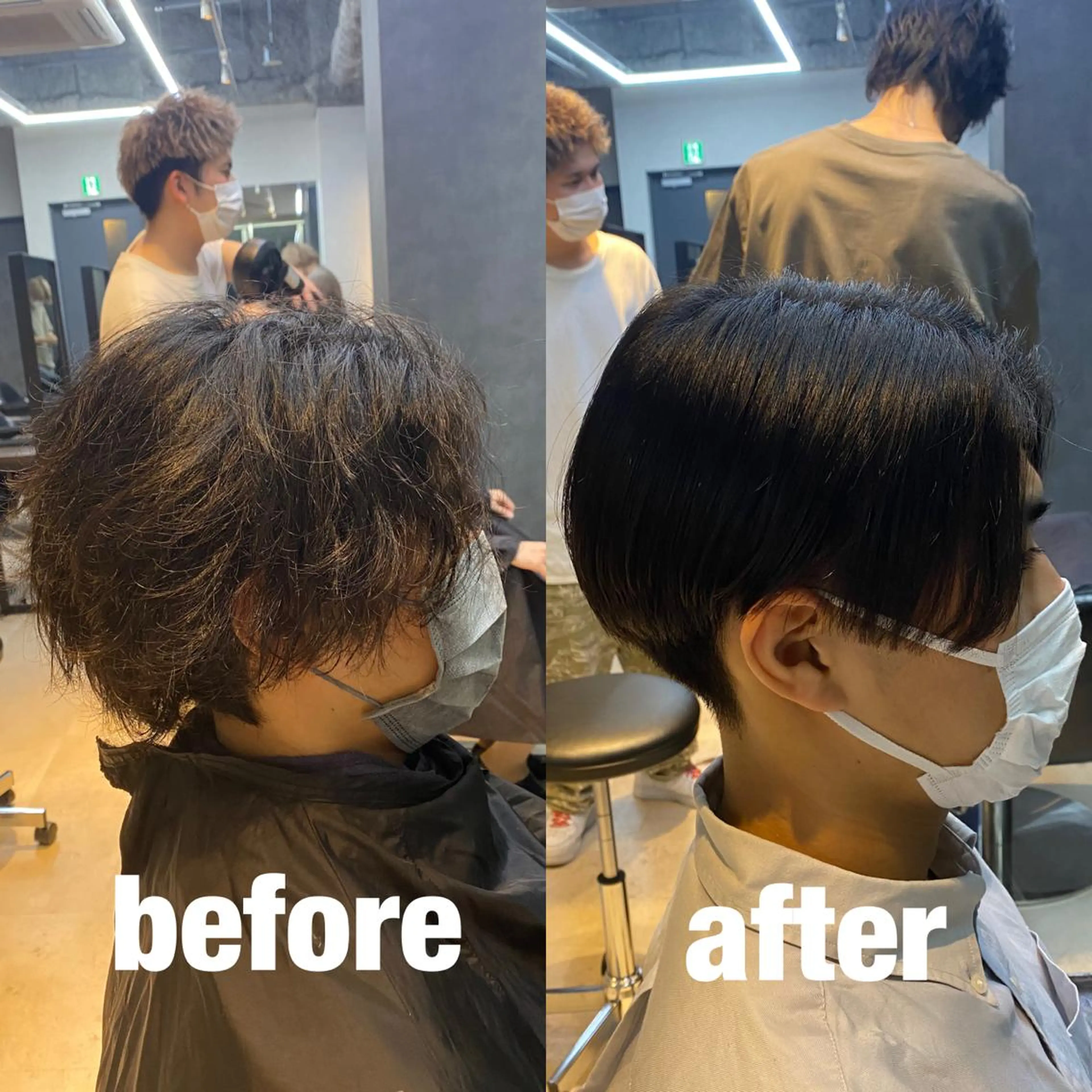 メンズカット✂️＋縮毛矯正＋炭酸ヘッドスパの写真