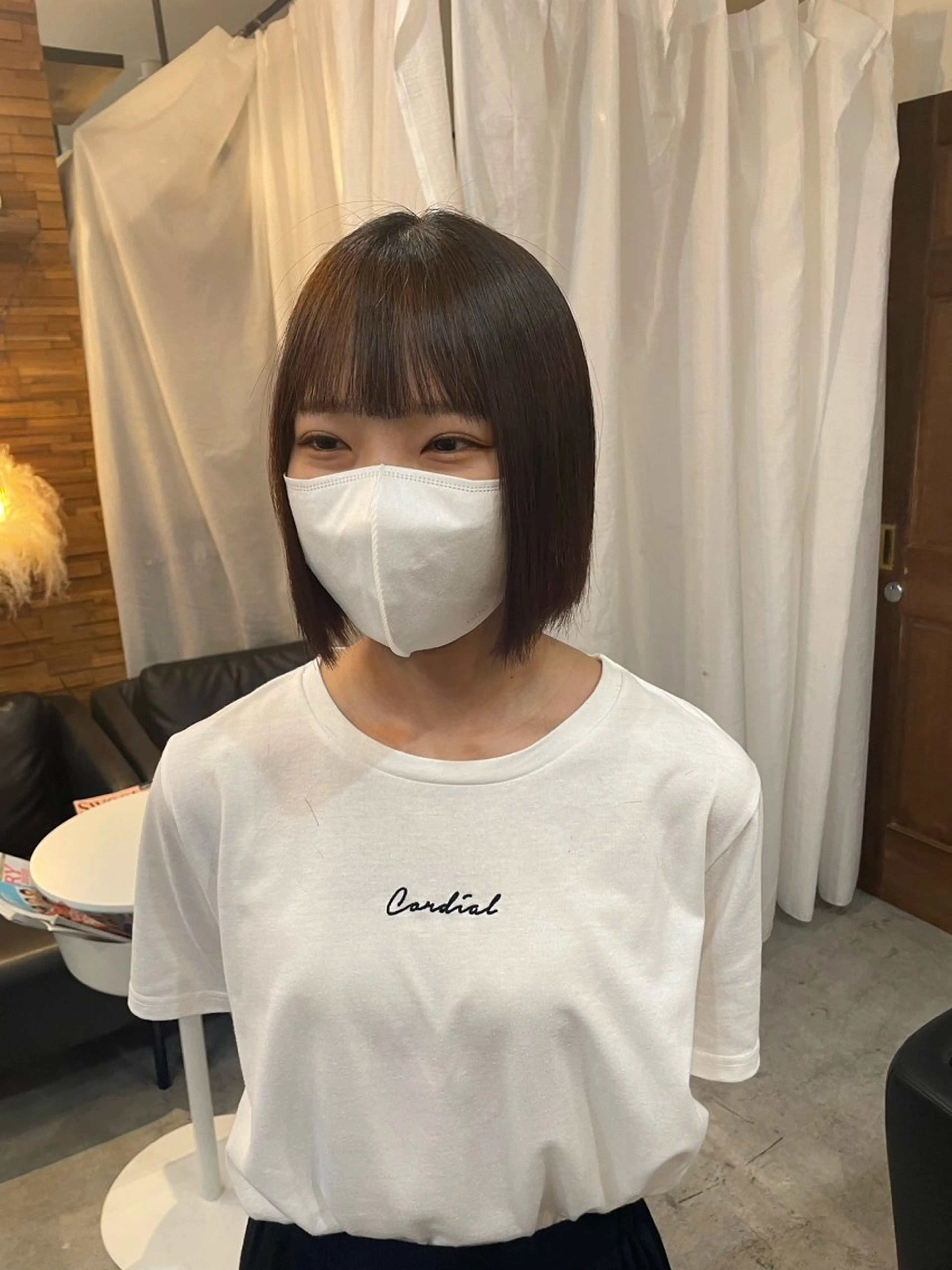 カット 縮毛矯正 顔周りカット 🎀サヤカ🎀のヘアスタイル