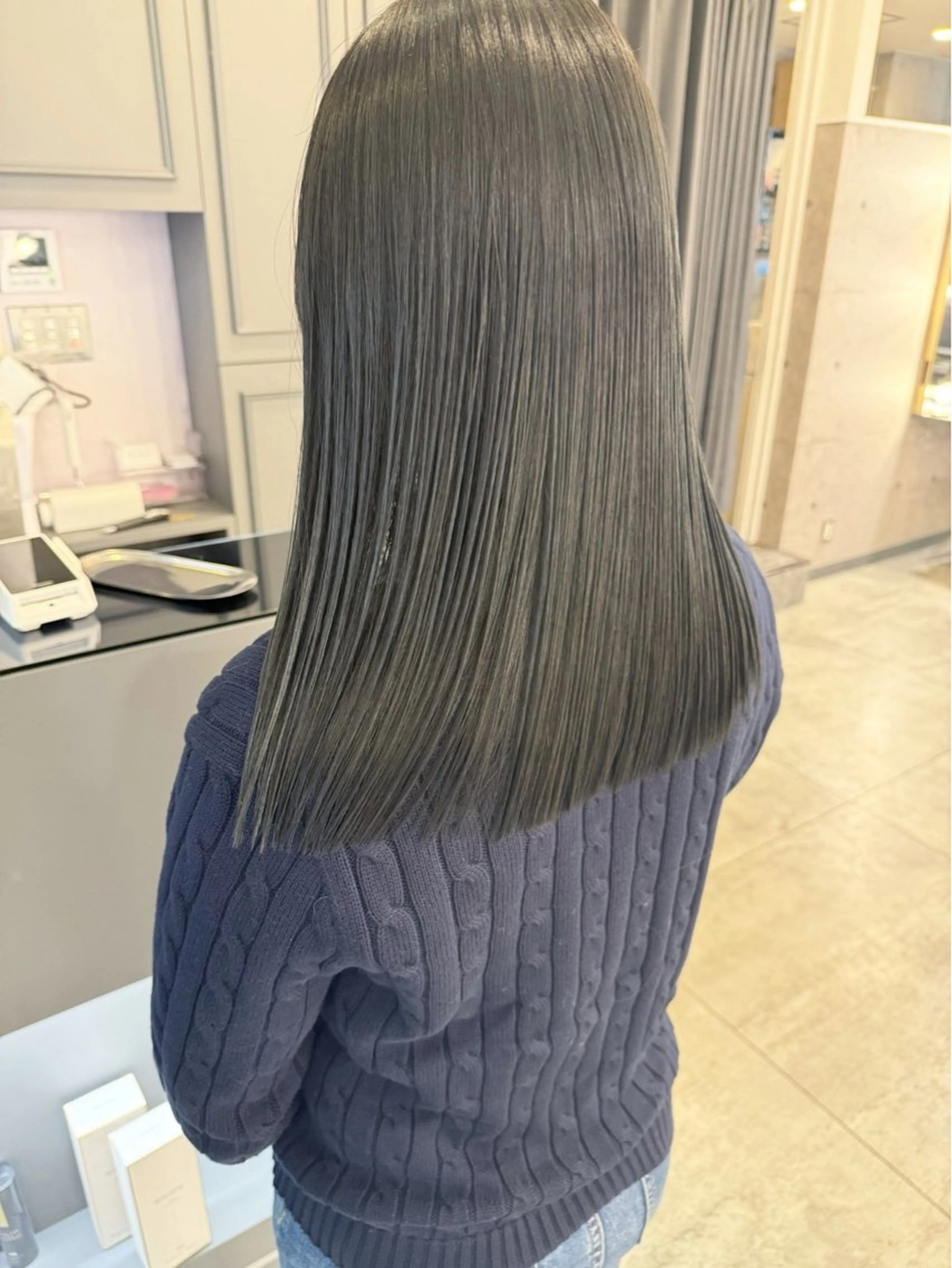 ミディアム ヘアカラー トリートメント Noe心斎橋所属・Noe心斎橋 堀田 朋宏のヘアスタイル