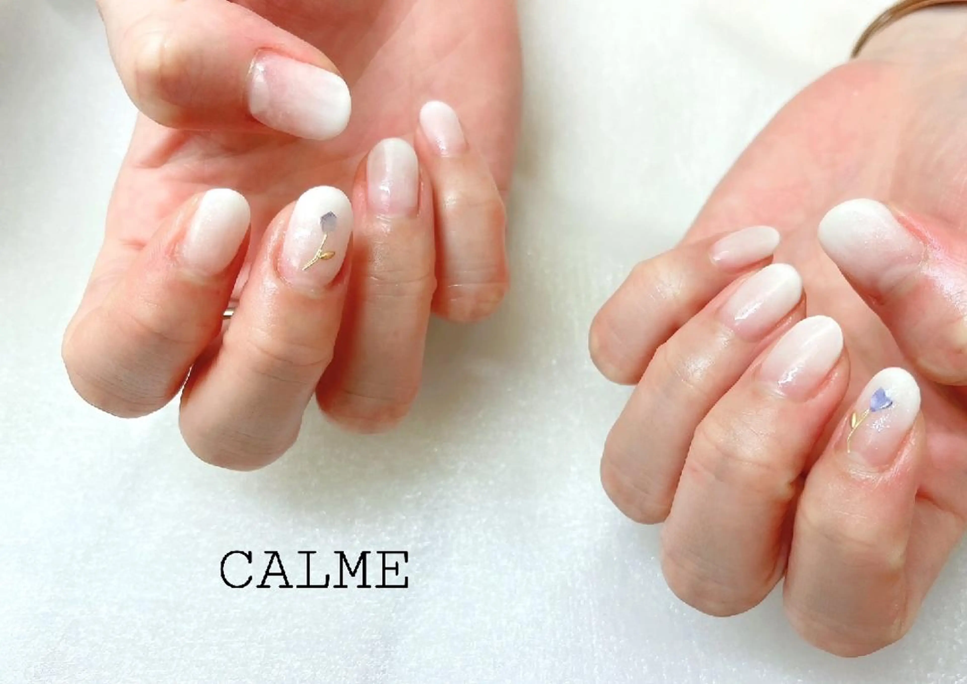 ネイル シンプルネイル ハンドネイル CALME ♡のネイルデザイン