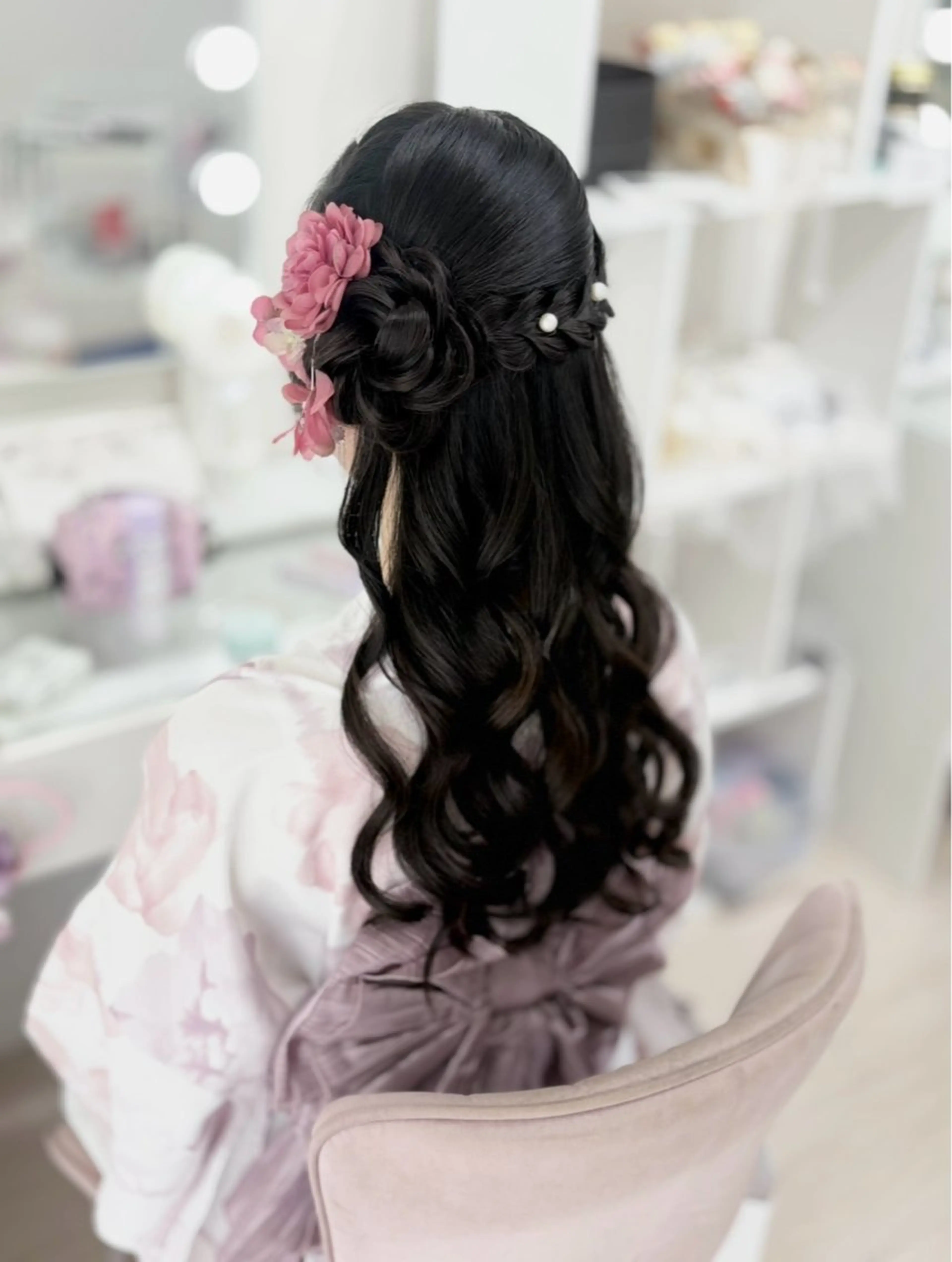 ロング ヘアアレンジ 浴衣 ヘアセットサロン /上坪愛美のヘアスタイル