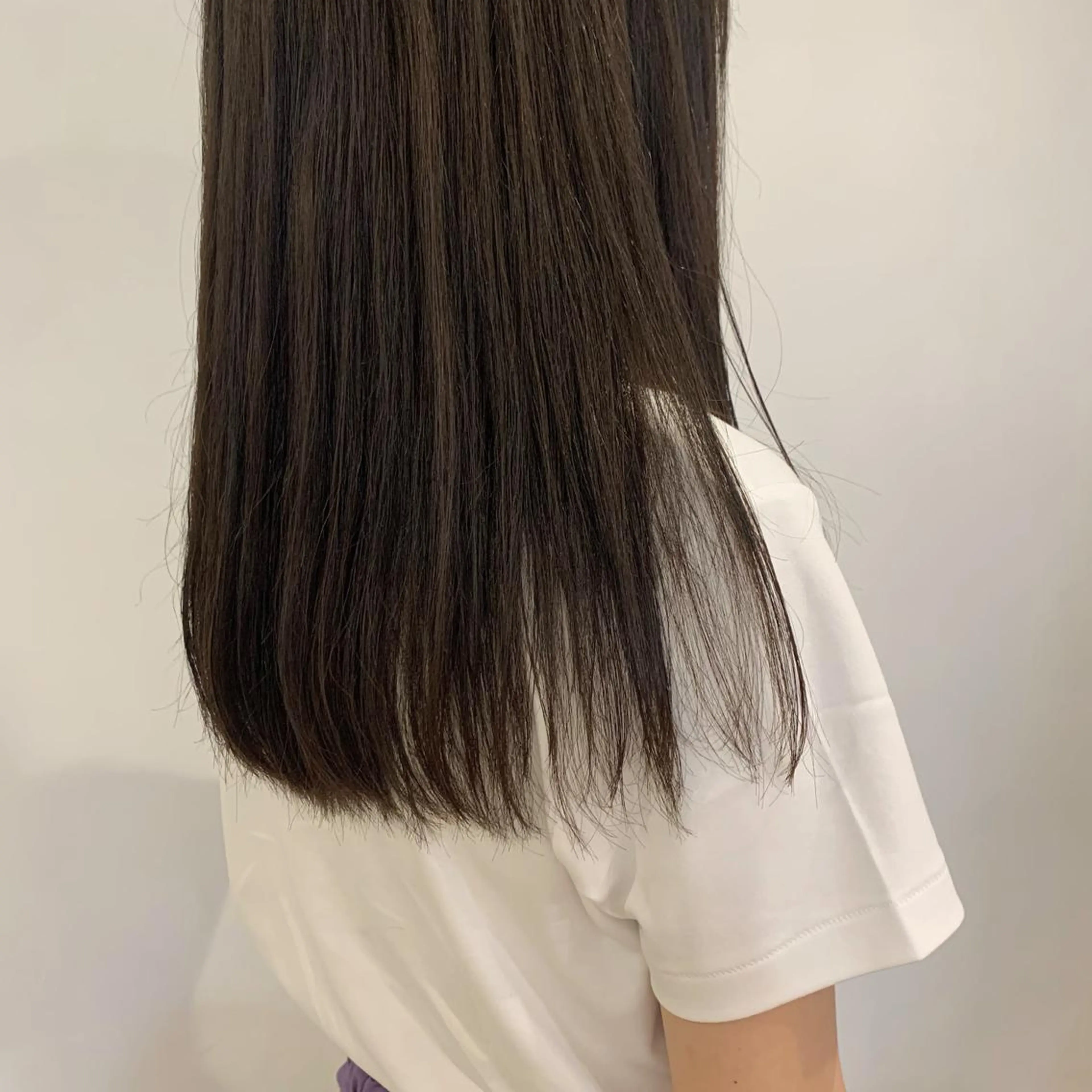 ロング カラー 透明感カラー フクシママユ / 柔らかカラーのヘアスタイル