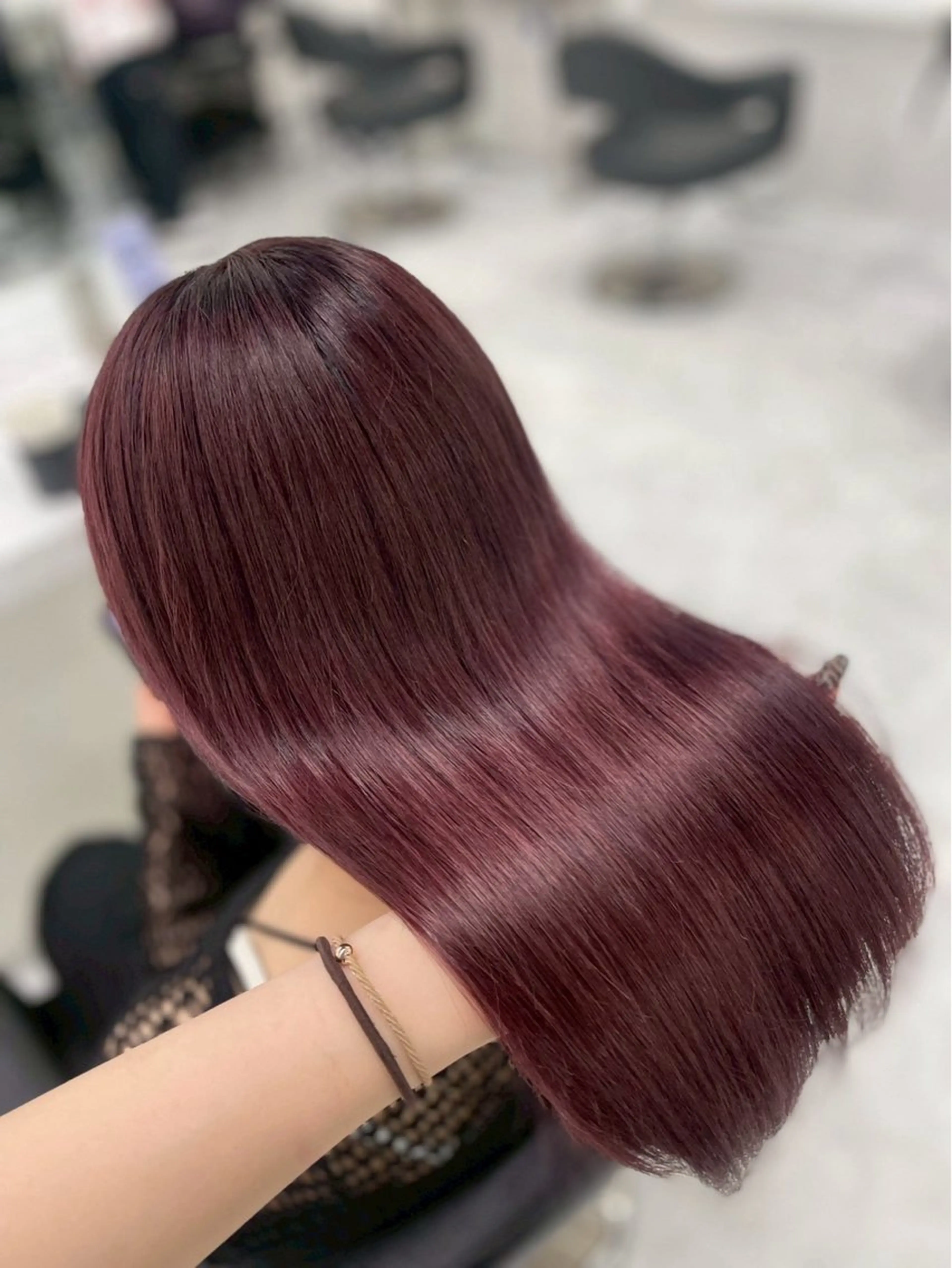 ロング カラー ヘアアレンジ ヘアカラー トリートメント 暖色・髪質改善🍒 吉武杏莉のヘアスタイル