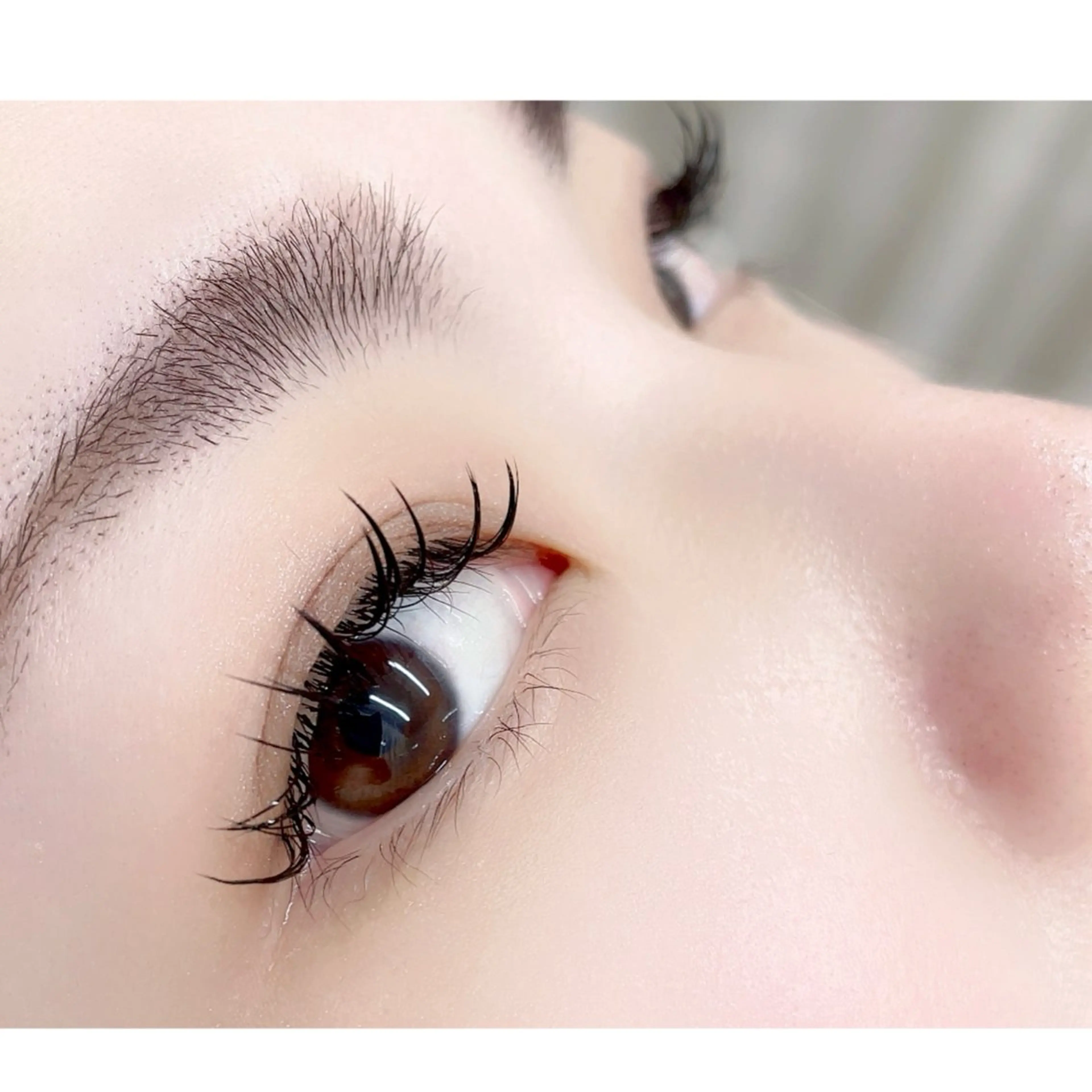 マツエク・マツパ 束感まつ毛 フラットラッシュ パリジェンヌラッシュリフト 一重×まつ毛パーマ Morganite 🦋 ÿui 🦋のマツエク・マツパデザイン