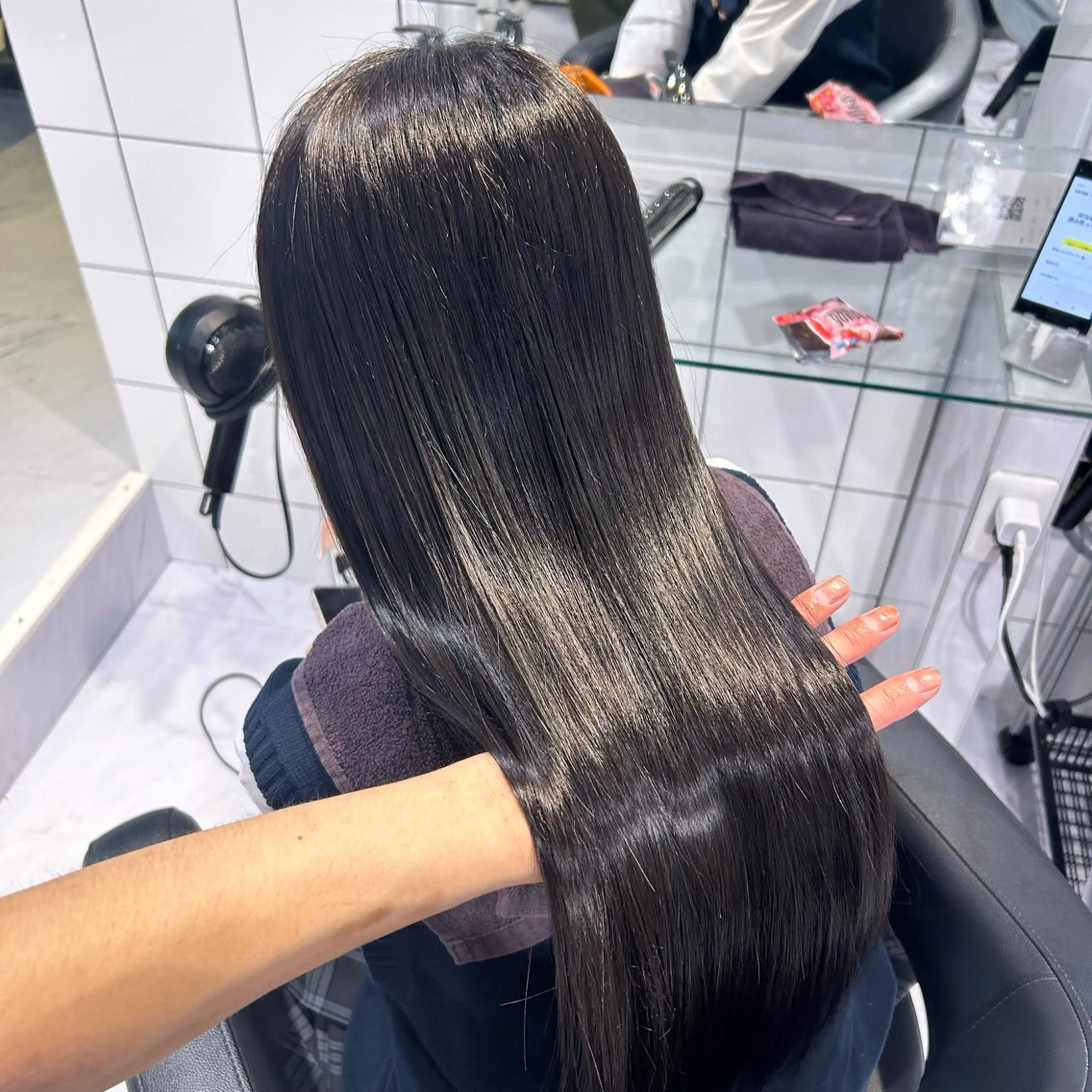 ロング カラー カット ヘアカラー トリートメント 表参道/透明感カラー /暗髪/ジュキヤのヘアスタイル