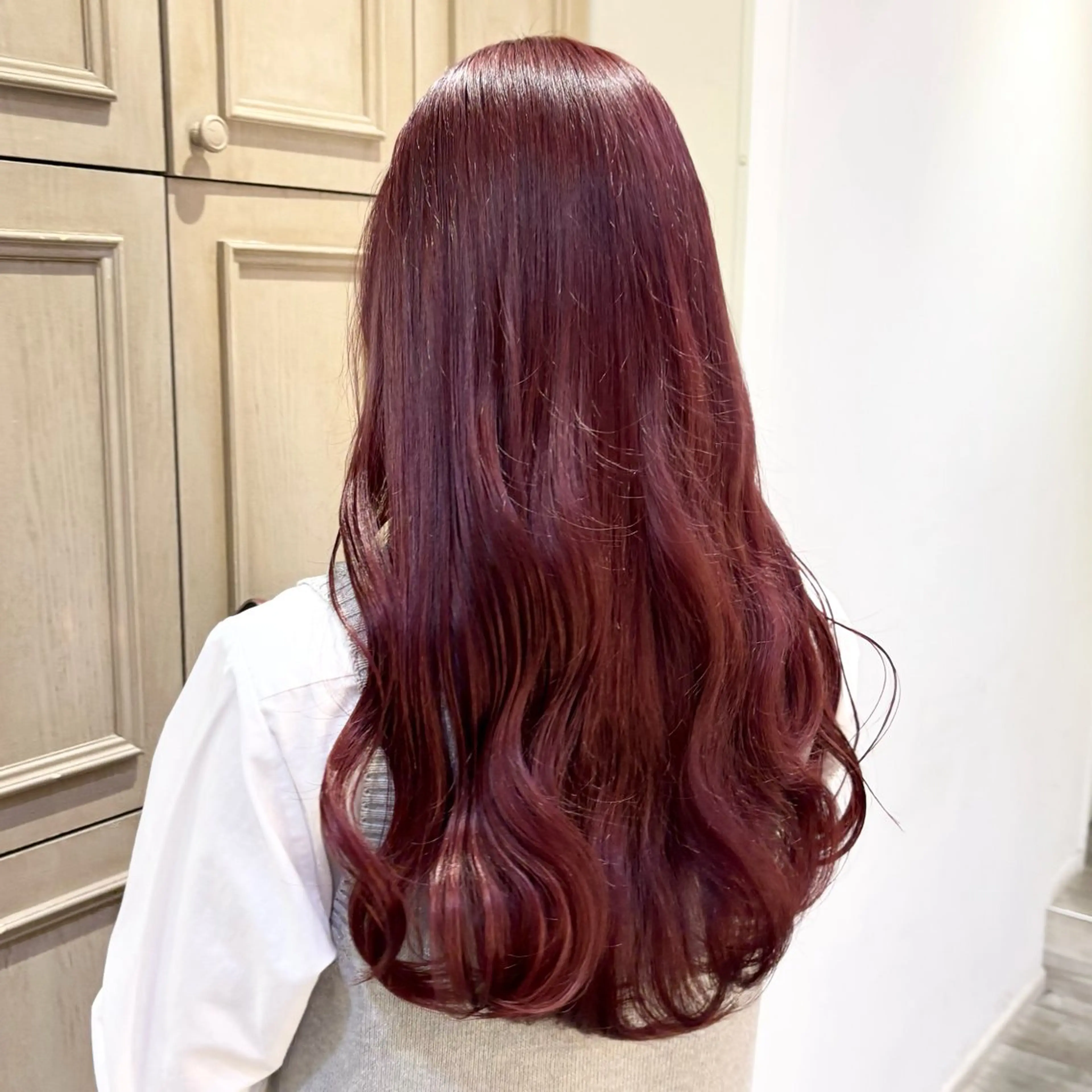 【🍓暖色カラー🍓】ブリーチ➕カラー 簡単トリートメント付き⸜❤︎⸝‍の写真