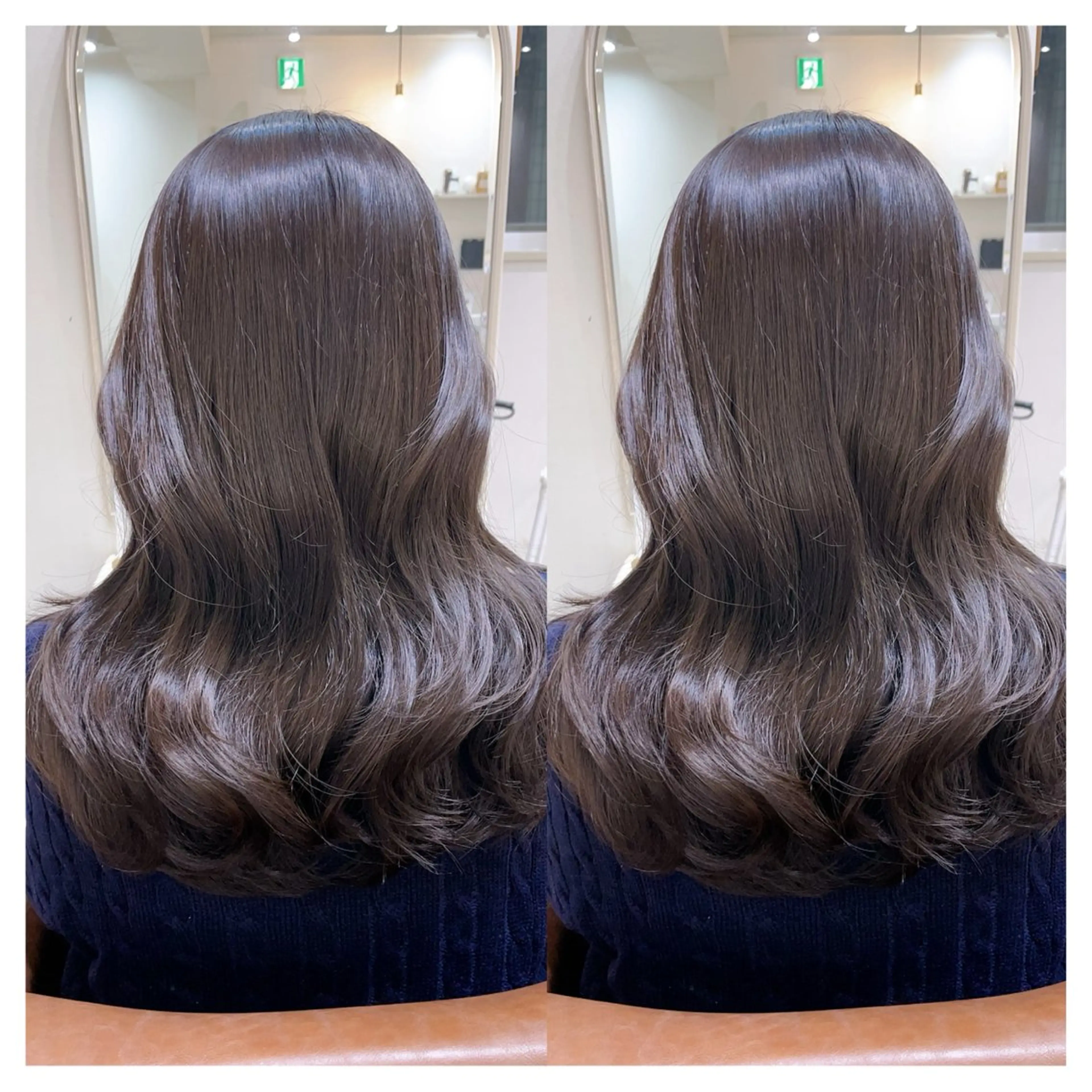 セミロング カラー カット ヘアカラー トリートメント 村山 茉衣のヘアスタイル