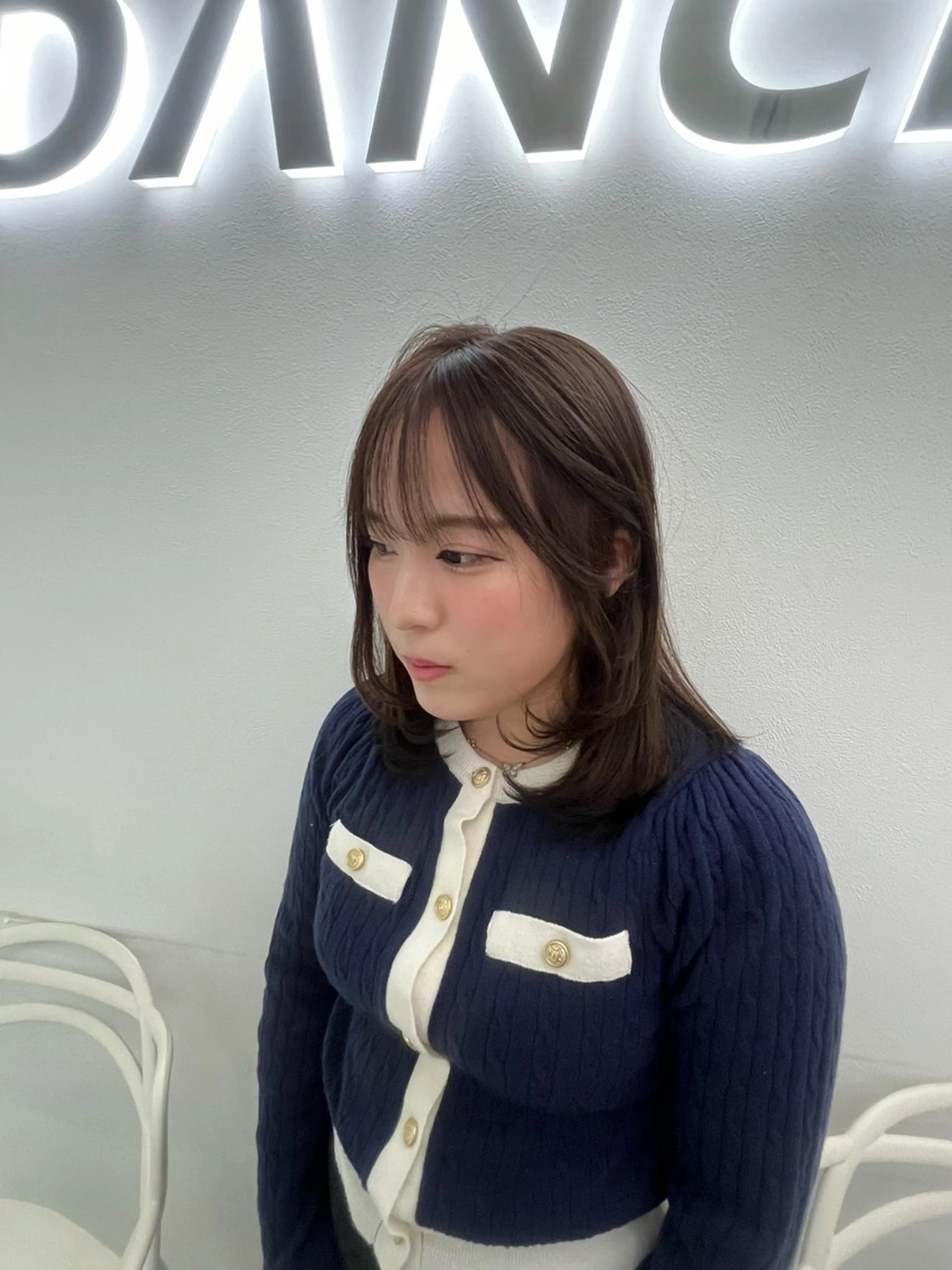 ロング カット ヘアカラー 艶髪ハイトーンカラー 渋谷🎀ririkaのヘアスタイル