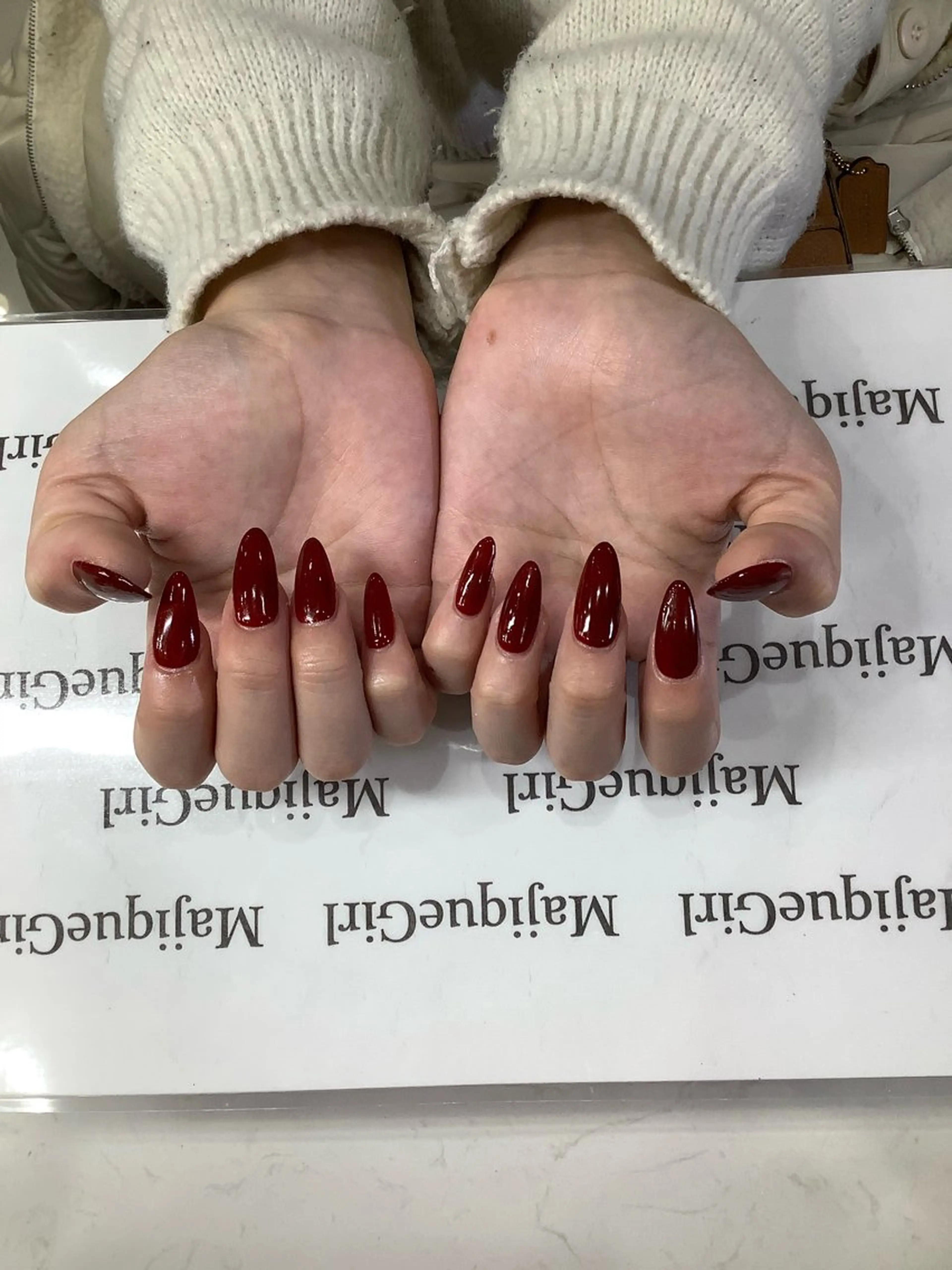 ネイル ワンカラーネイル ハンドネイル ⚜️Nail&Eye YUKI⚜️のマツエク・マツパデザイン